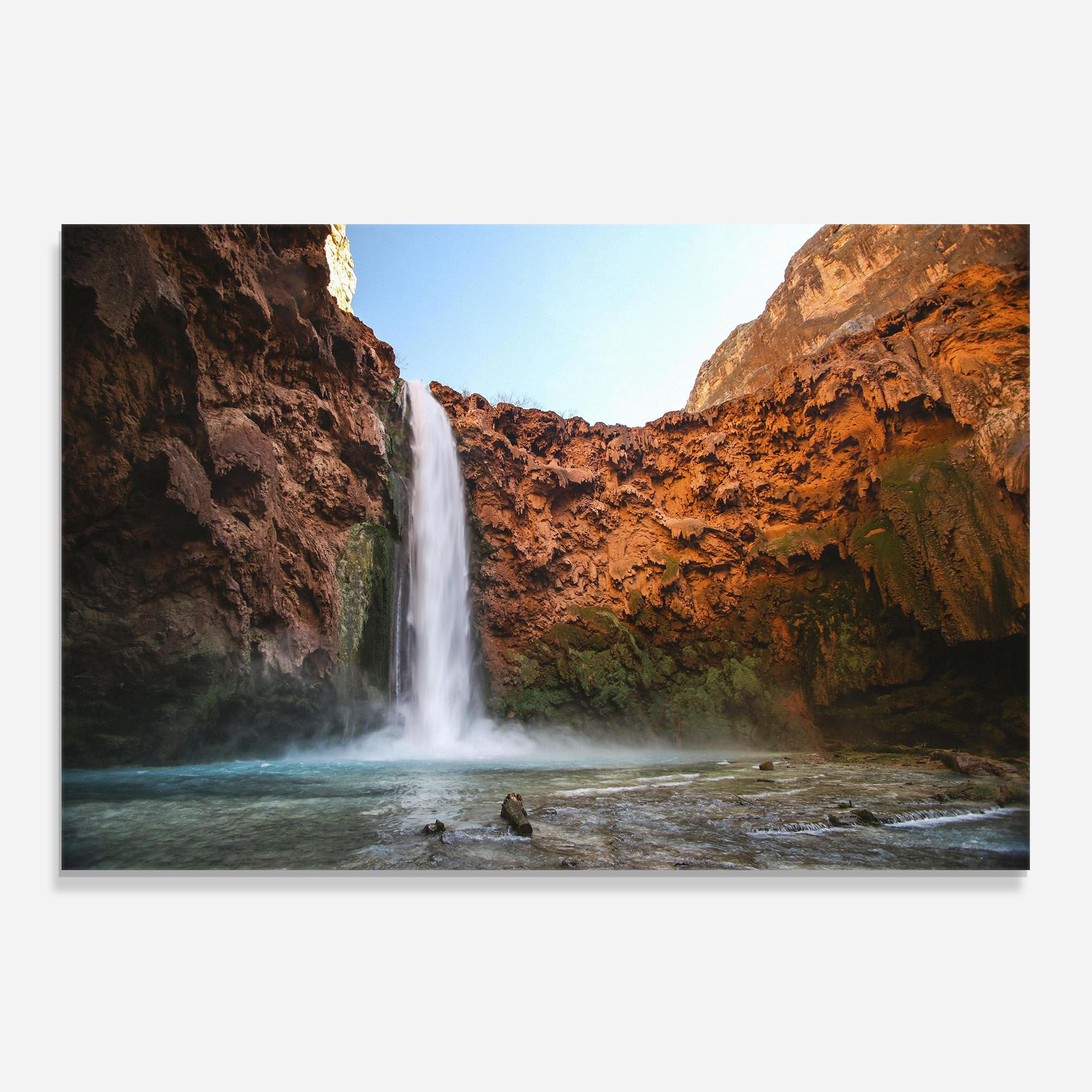 Orange Wall Waterfall mockup 0