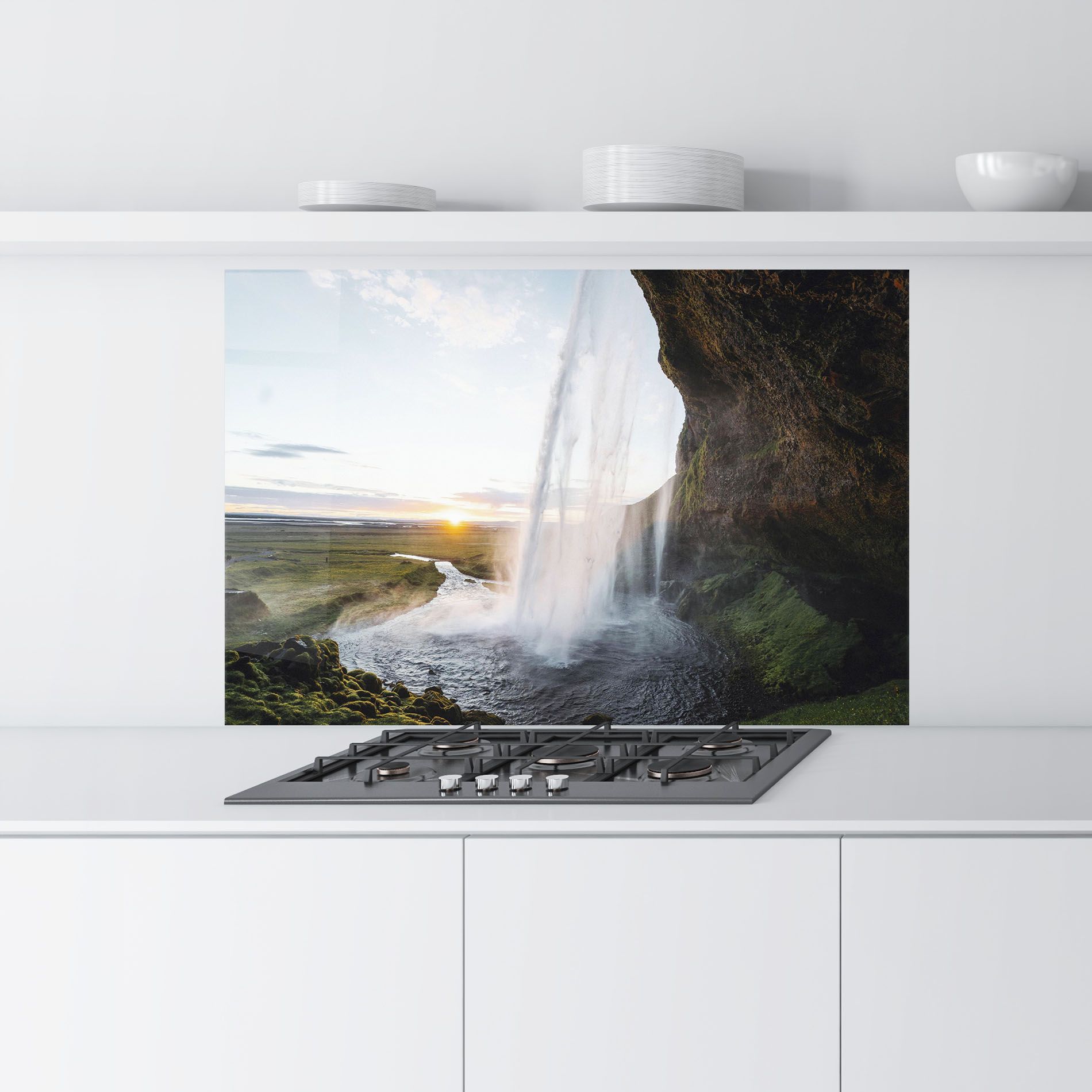 Sunrise Waterfall mockup 9