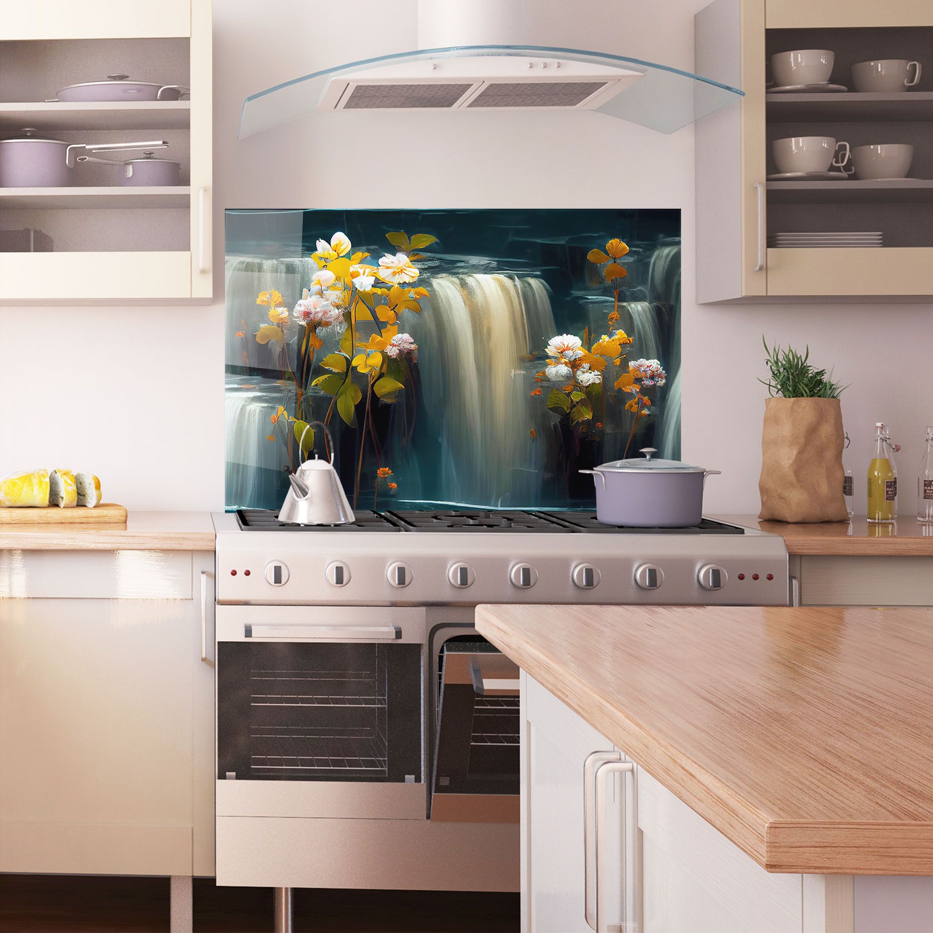 Flowers Waterfall mockup 1