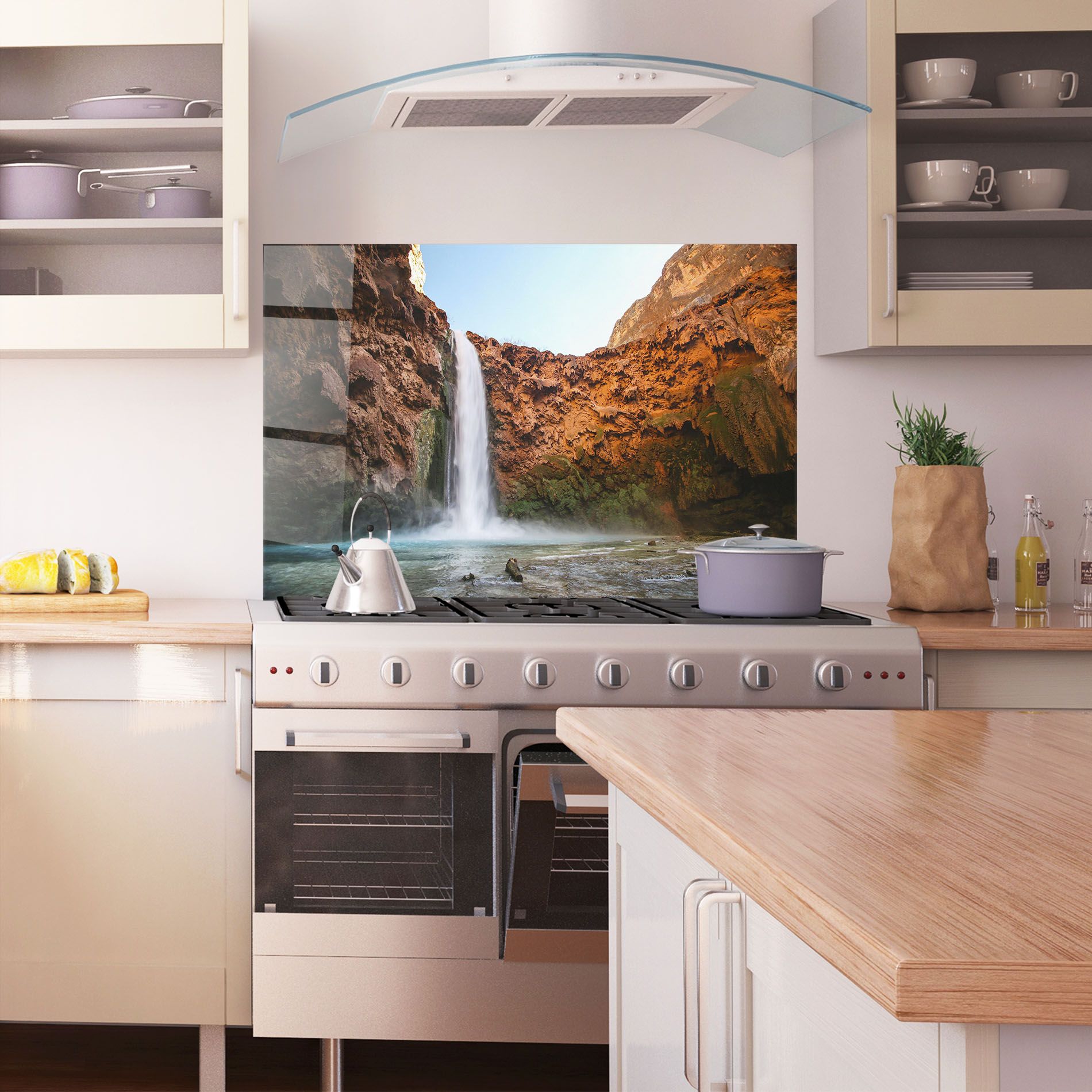 Orange Wall Waterfall mockup 1