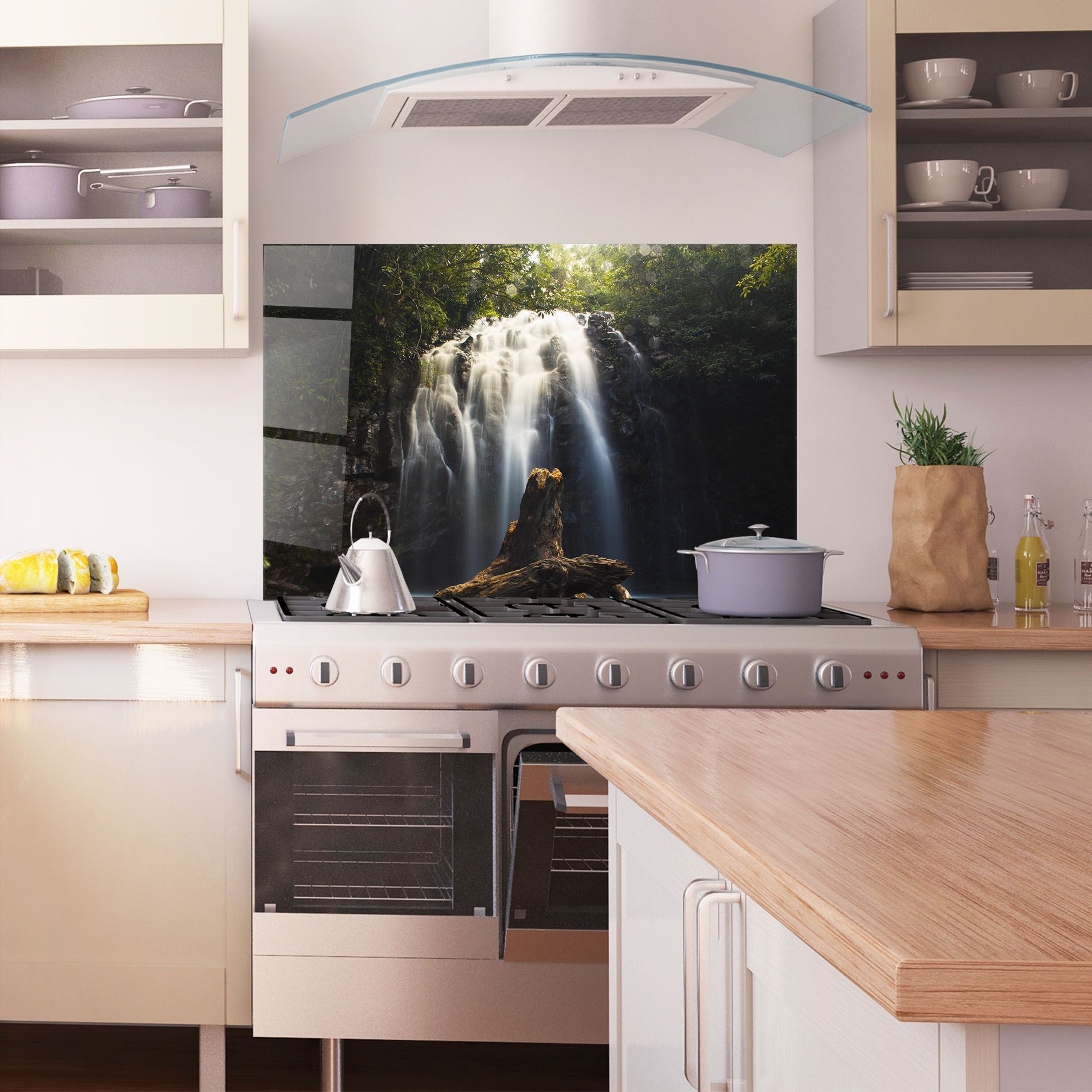 Tree Log Waterfall mockup 1