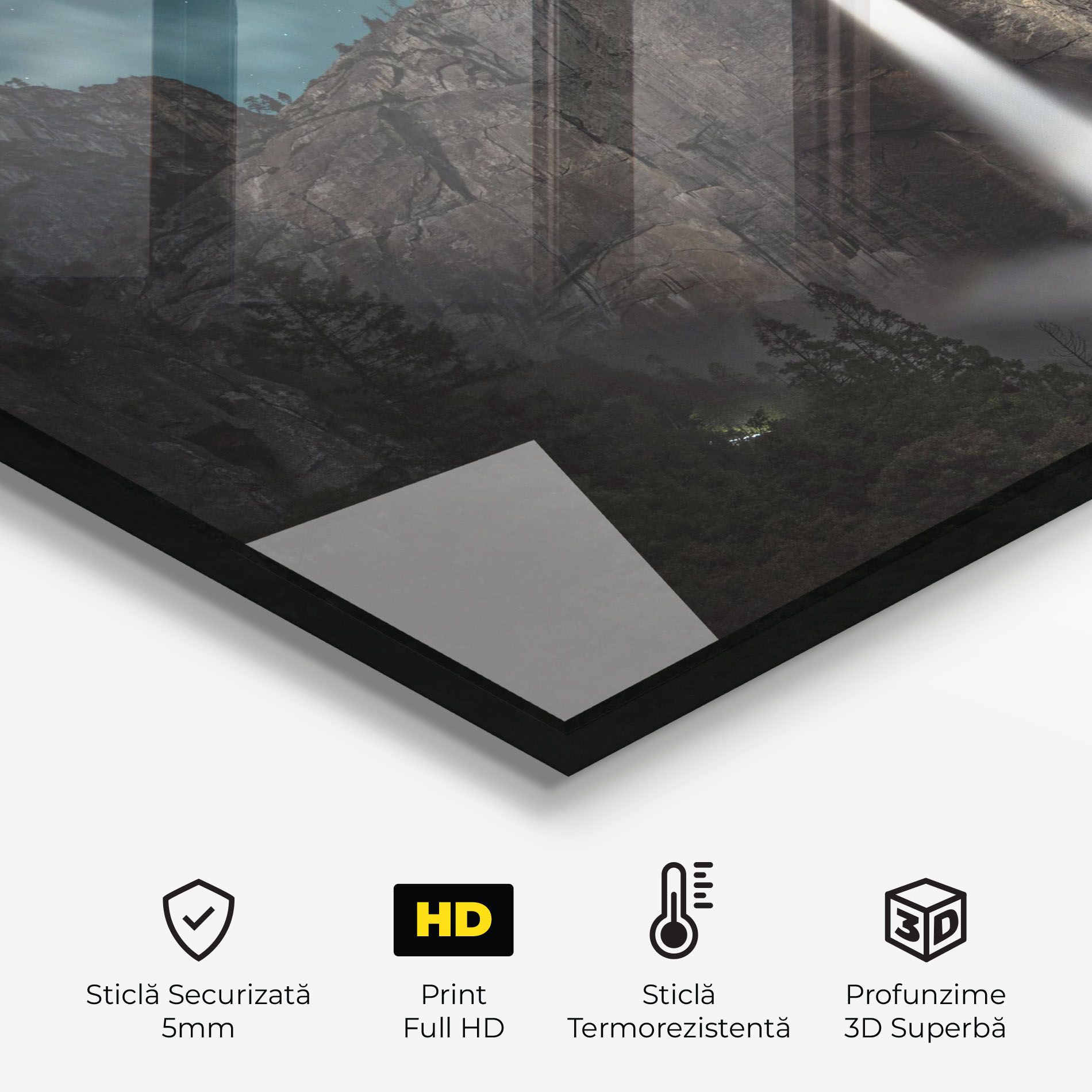 Dark Blue Sky Waterfall mockup 2