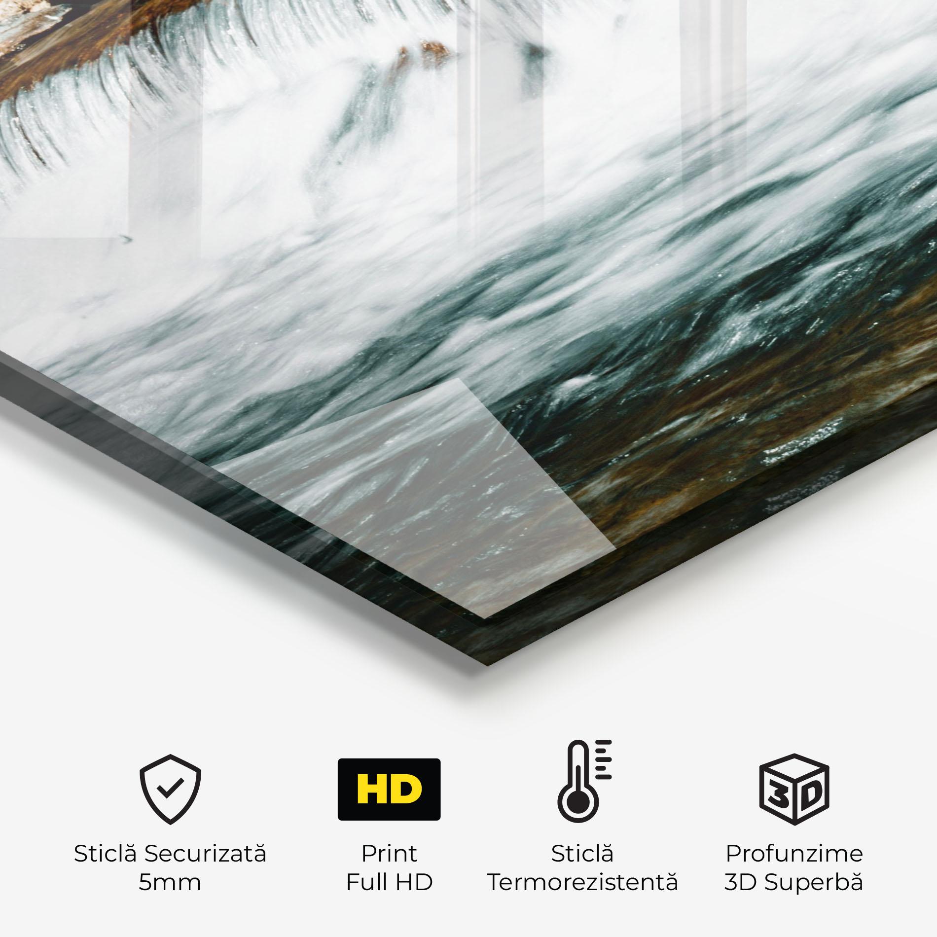 Panou Sticla Bucatarie Small Pretty Waterfall mockup 2