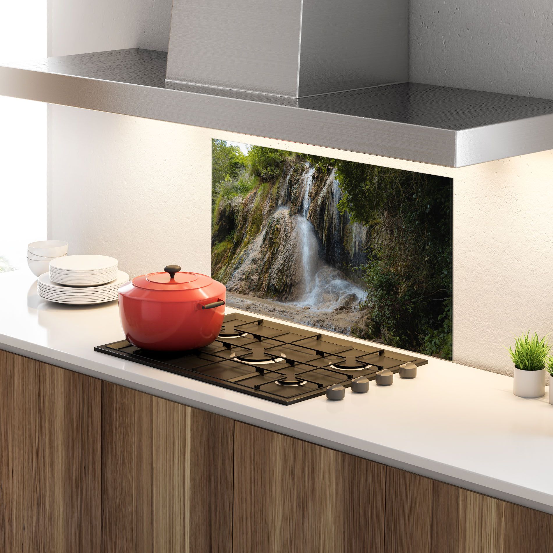 Pretty Waterfall Forest mockup 4