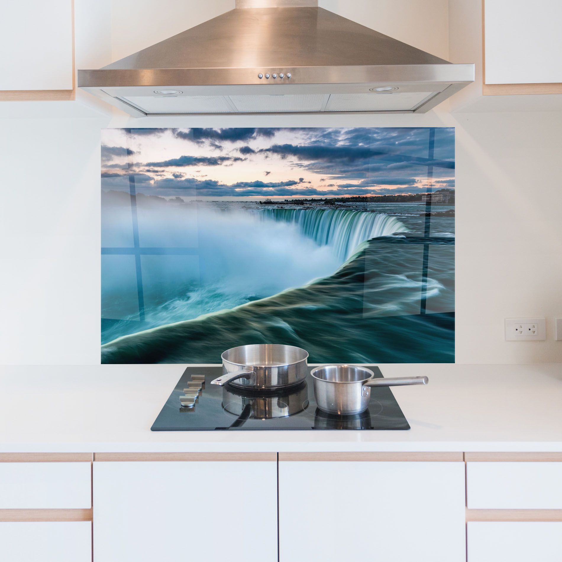 Blue Dreamy Waterfall mockup 5