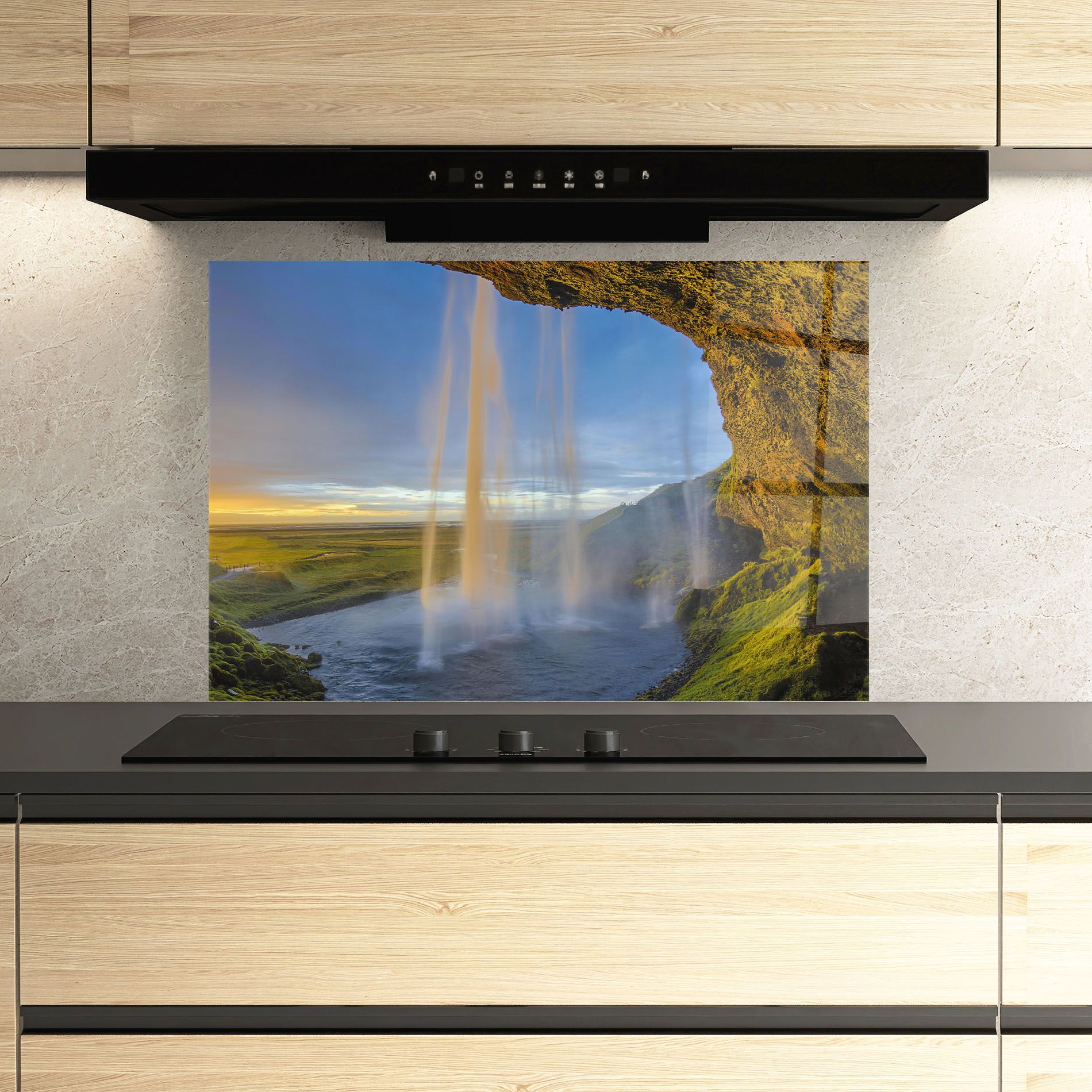 Orange Waterfall mockup 3