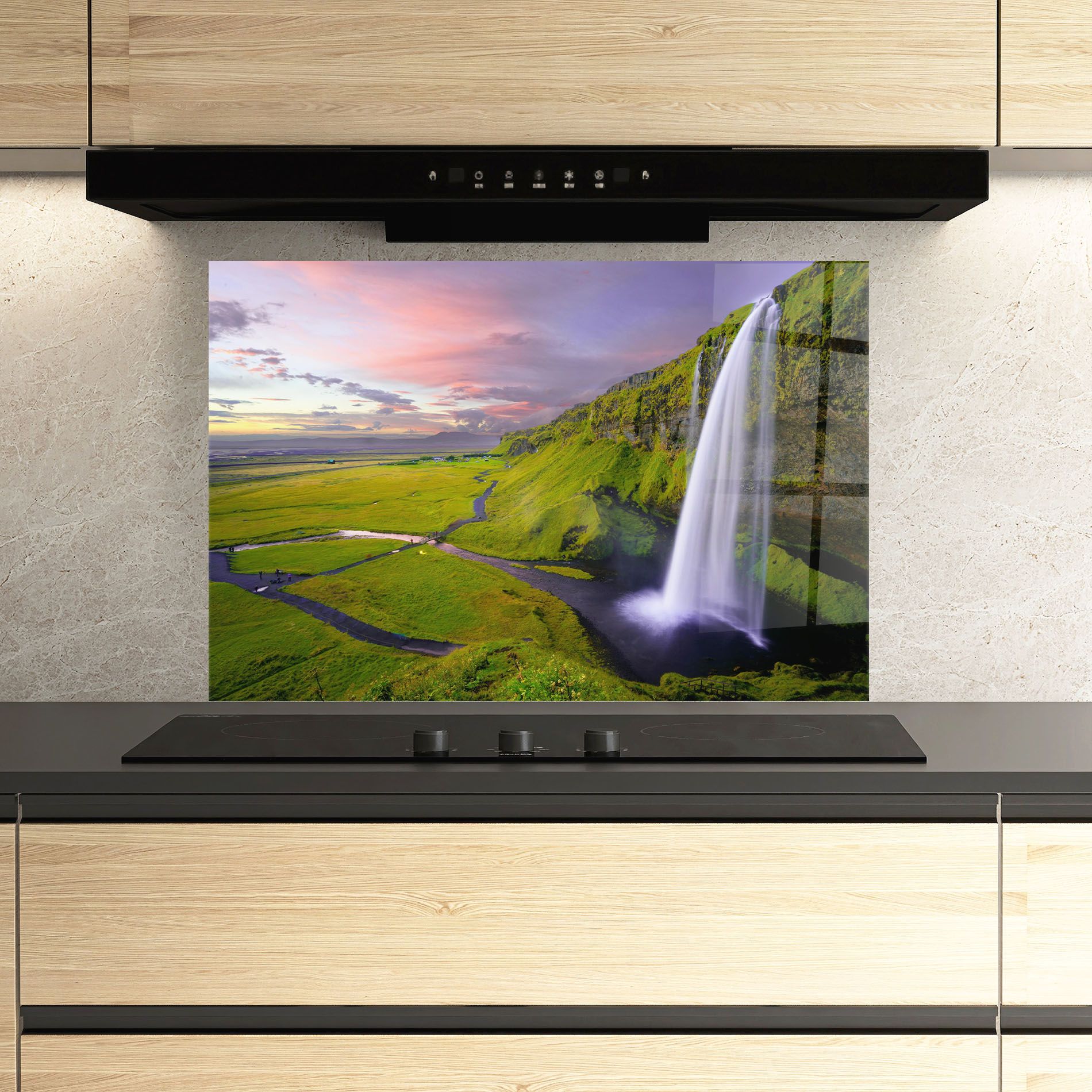 Pink Wky Waterfall mockup 3