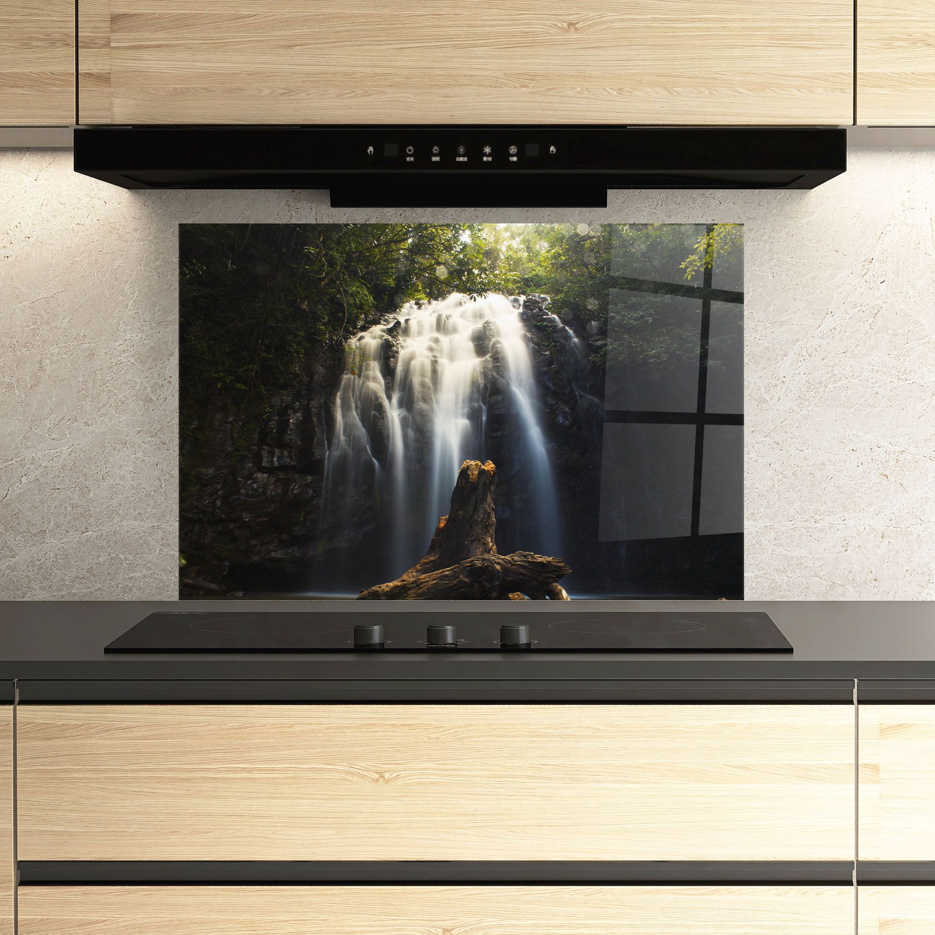 Tree Log Waterfall mockup 3