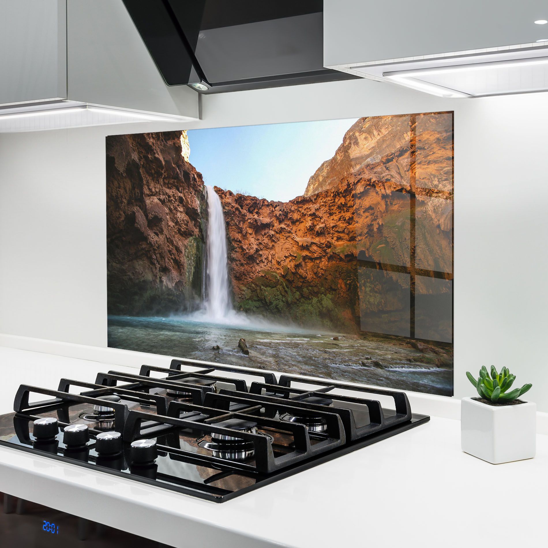 Orange Wall Waterfall mockup 6