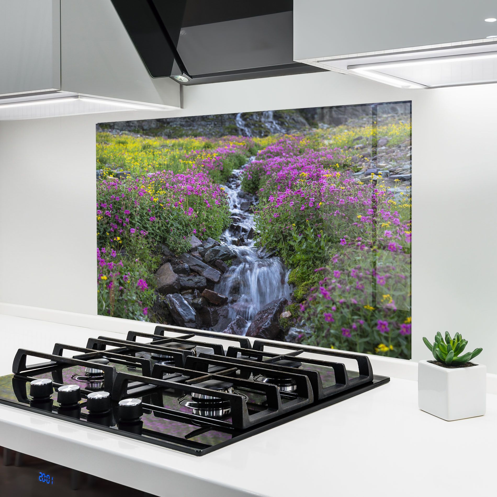 Purple Field Waterfall mockup 6