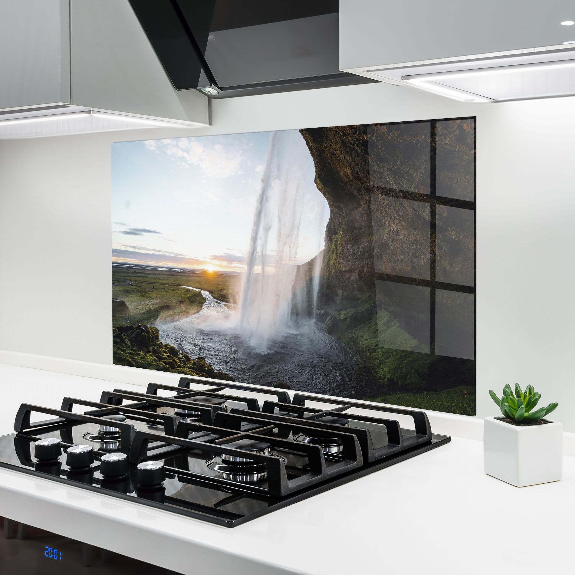 Sunrise Waterfall mockup 6