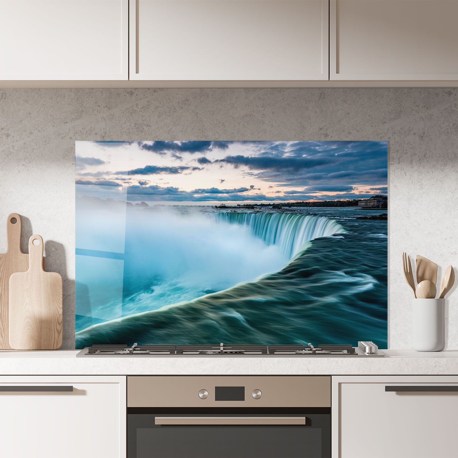 Dreamy Blue Waterfall mockup 7