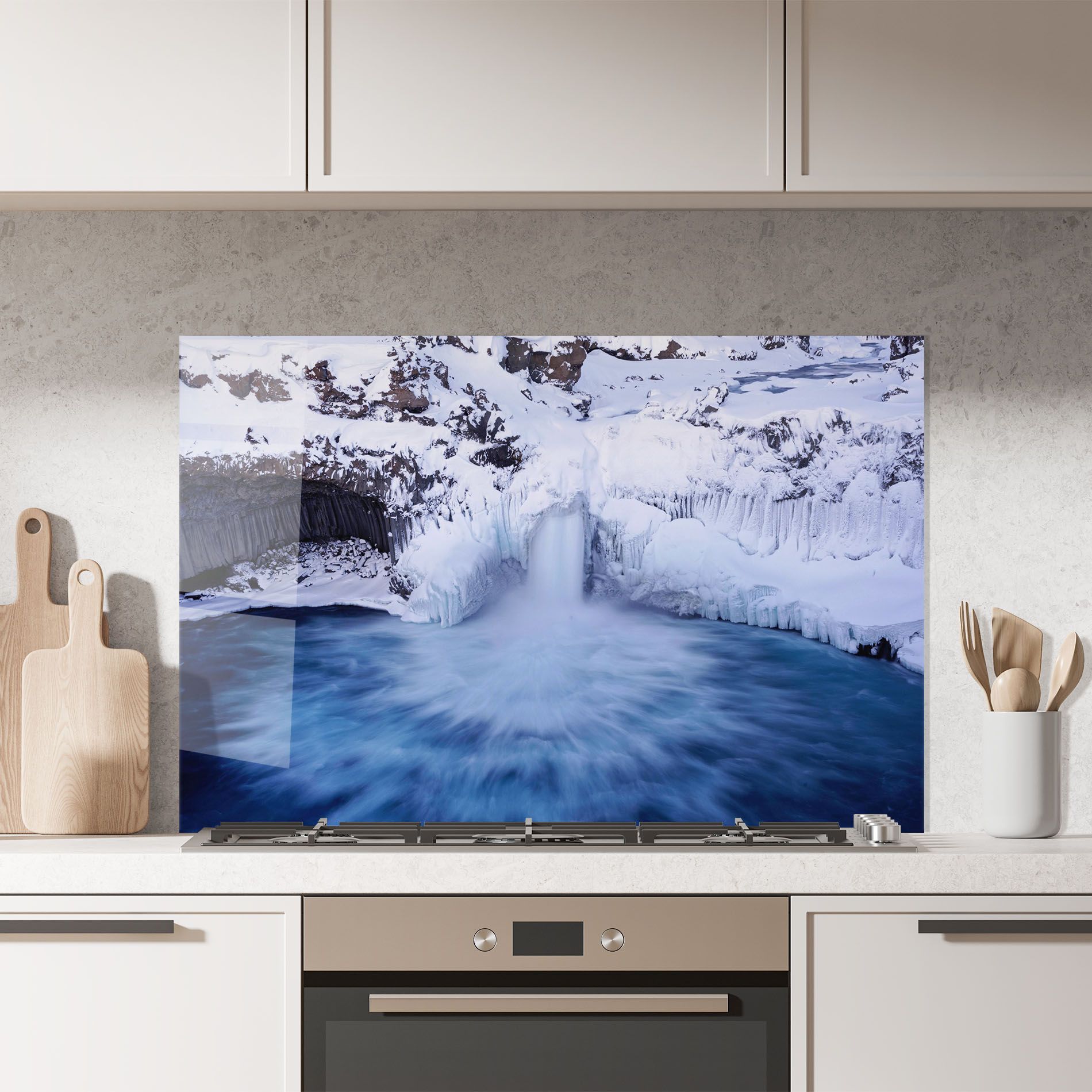 Snow Waterfall mockup 7