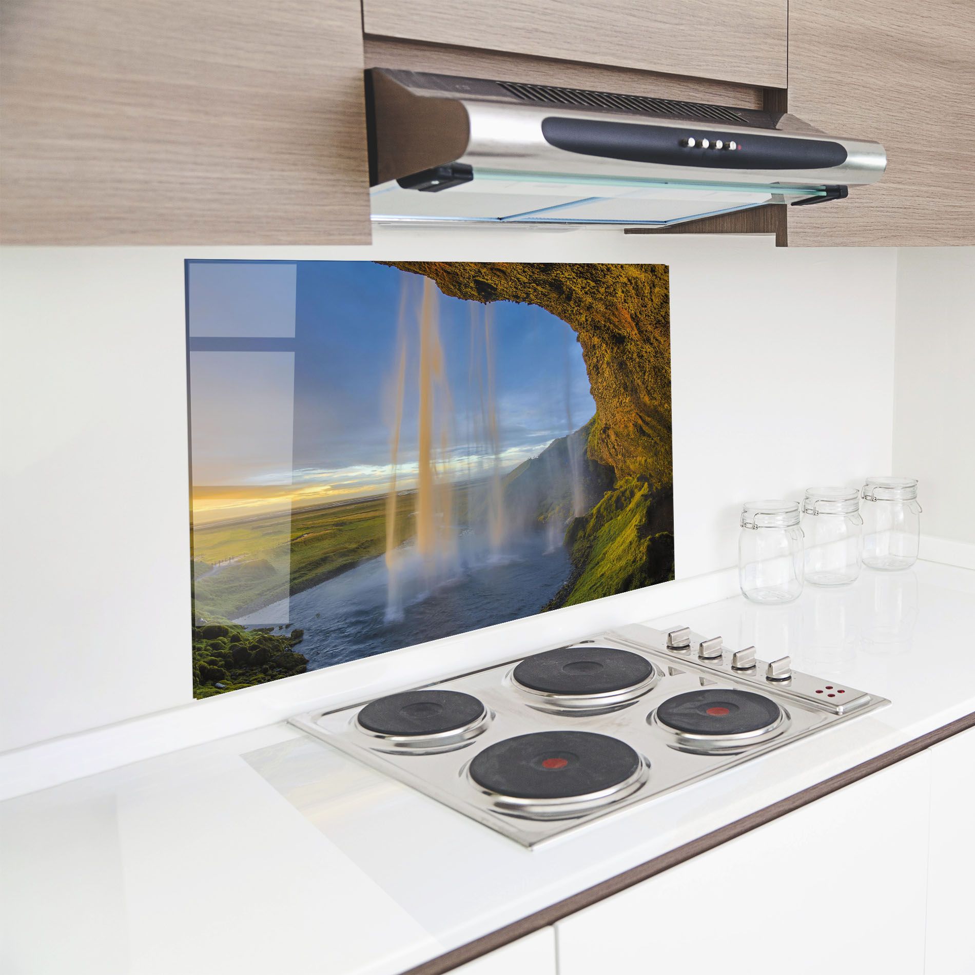 Orange Waterfall mockup 8