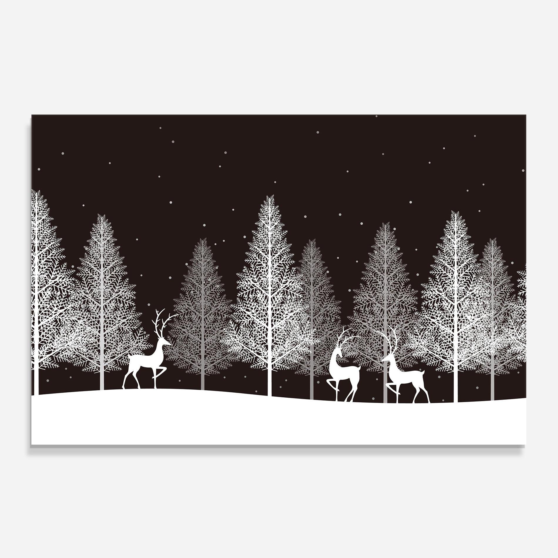 Panou Sticla Bucatarie Brown Sky Winter mockup 0