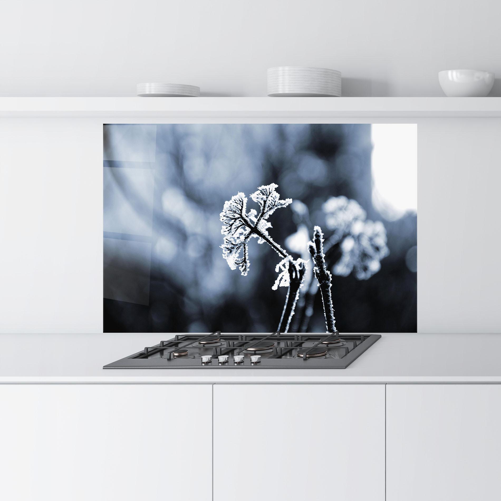 Panou Sticla Bucatarie Winter Plant mockup 9