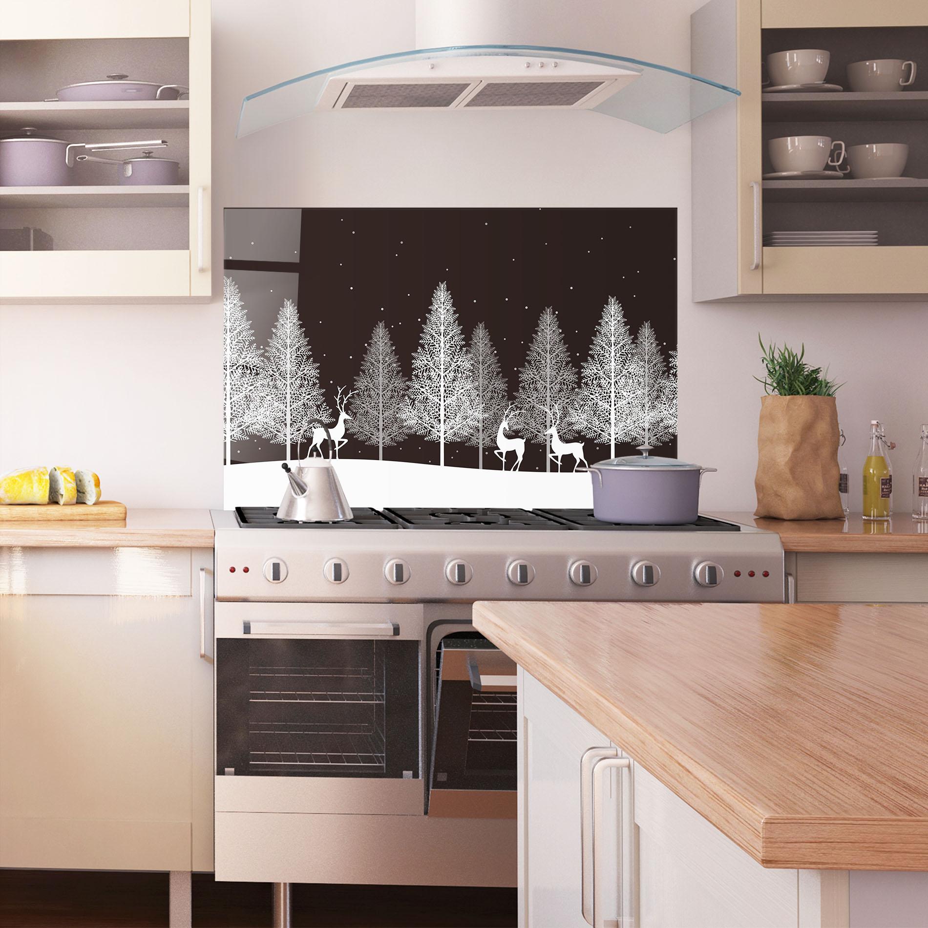 Panou Sticla Bucatarie Brown Sky Winter mockup 1