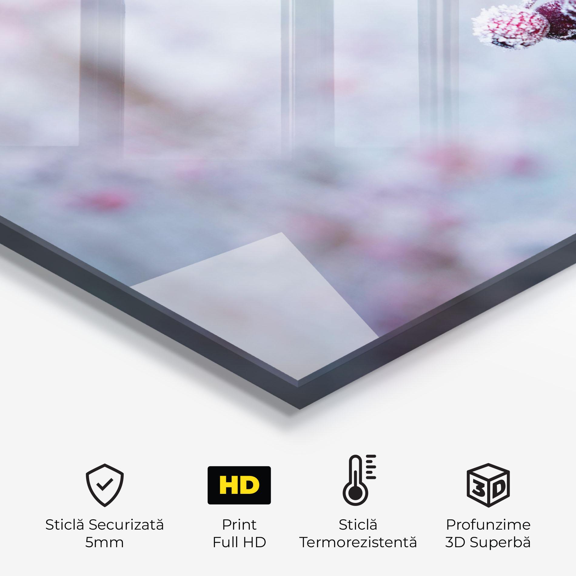 Panou Sticla Bucatarie Red Winter Fruits mockup 2