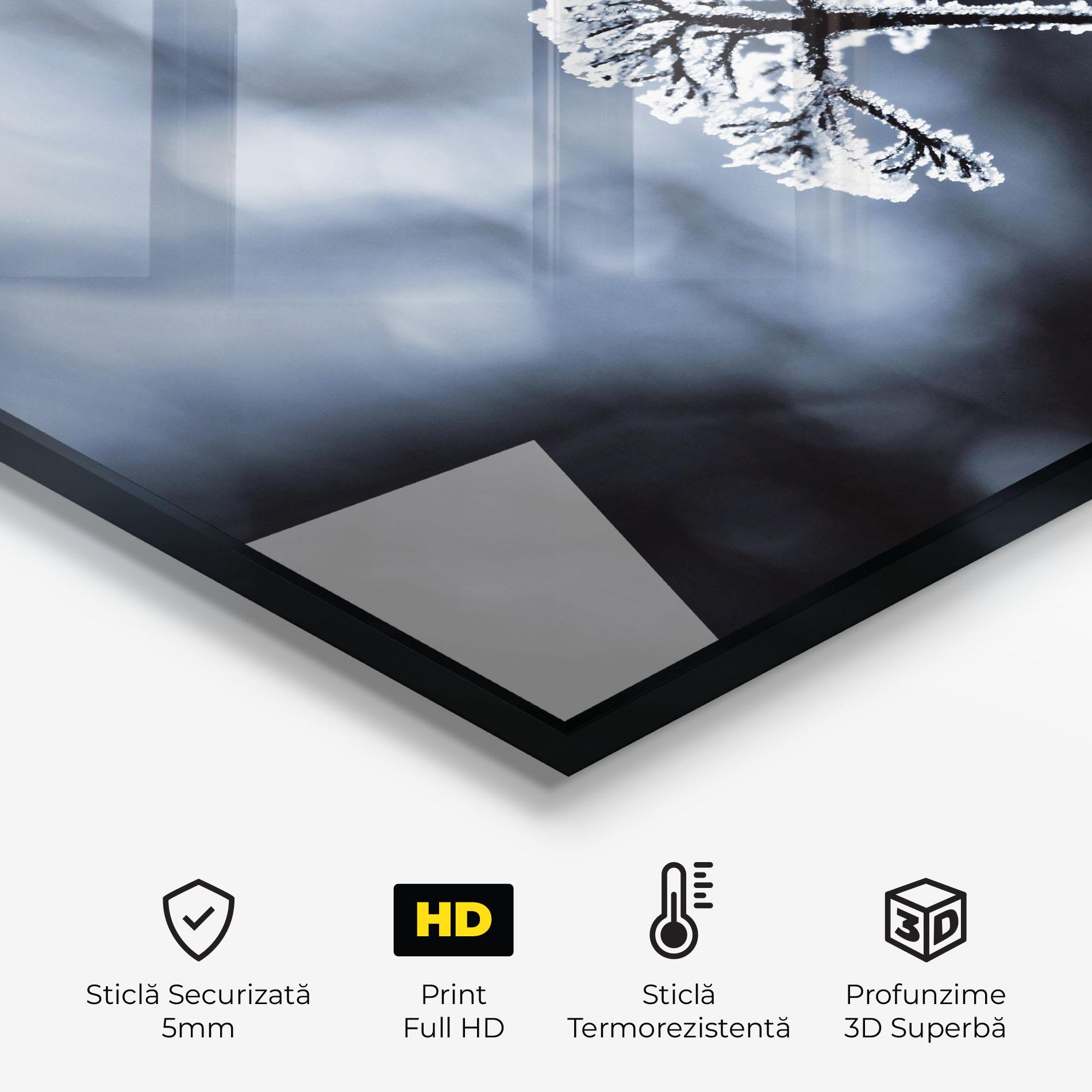 Panou Sticla Bucatarie Winter Plant mockup 2