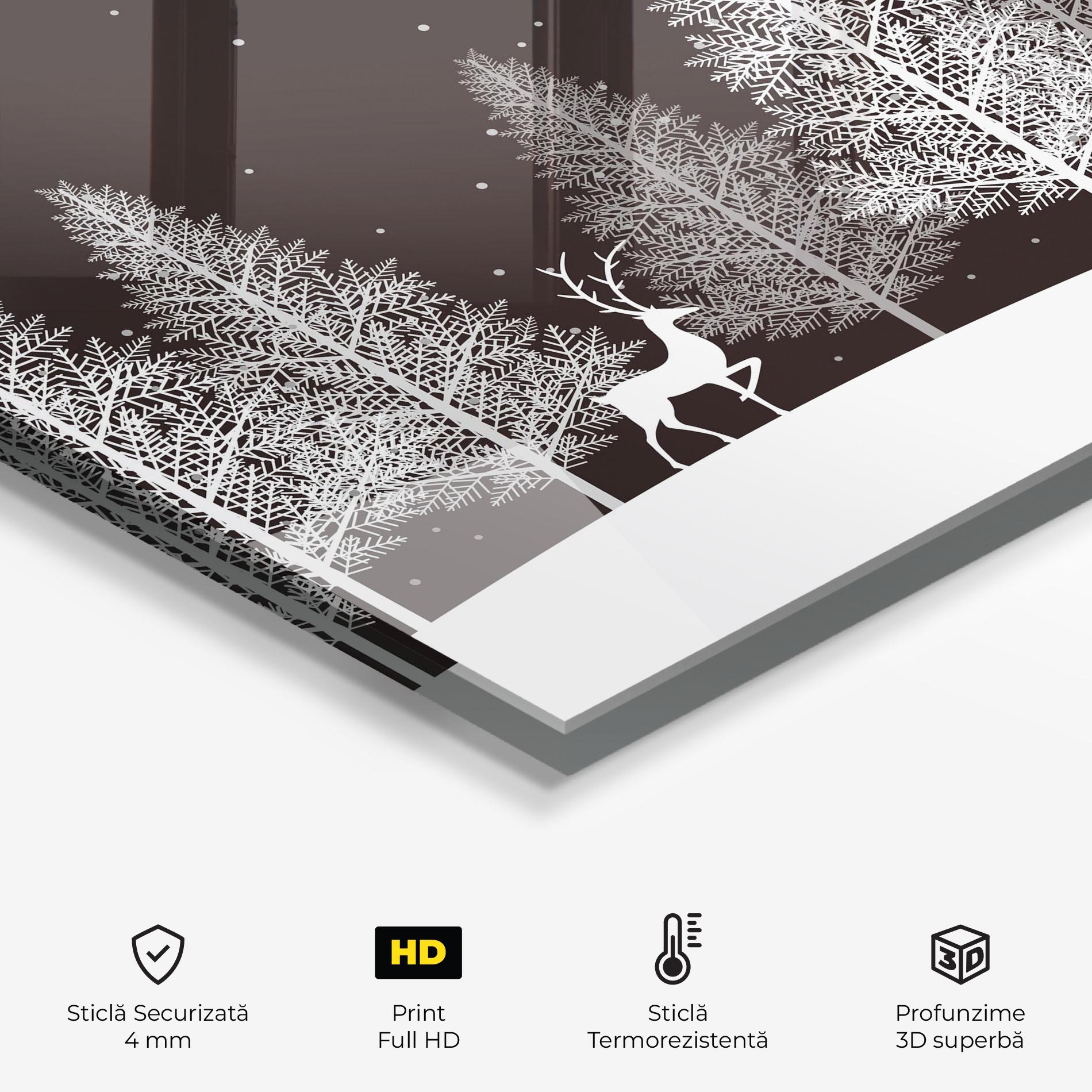 Panou Sticla Bucatarie Brown Sky Winter mockup 2