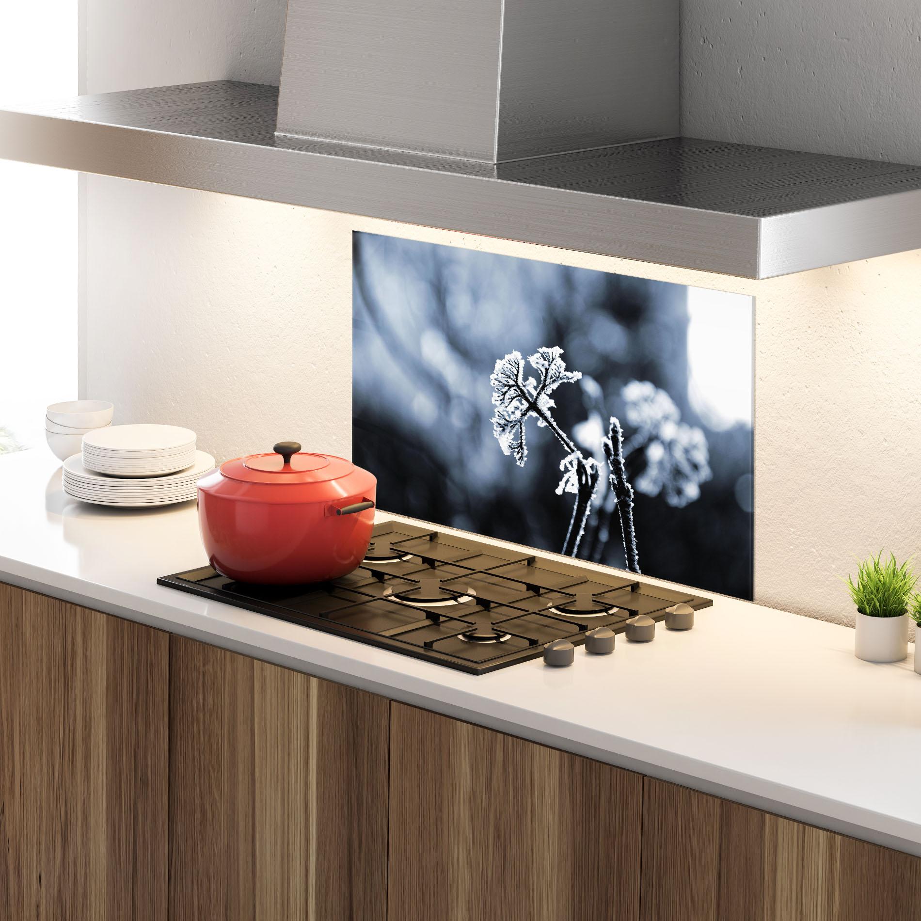 Panou Sticla Bucatarie Winter Plant mockup 4