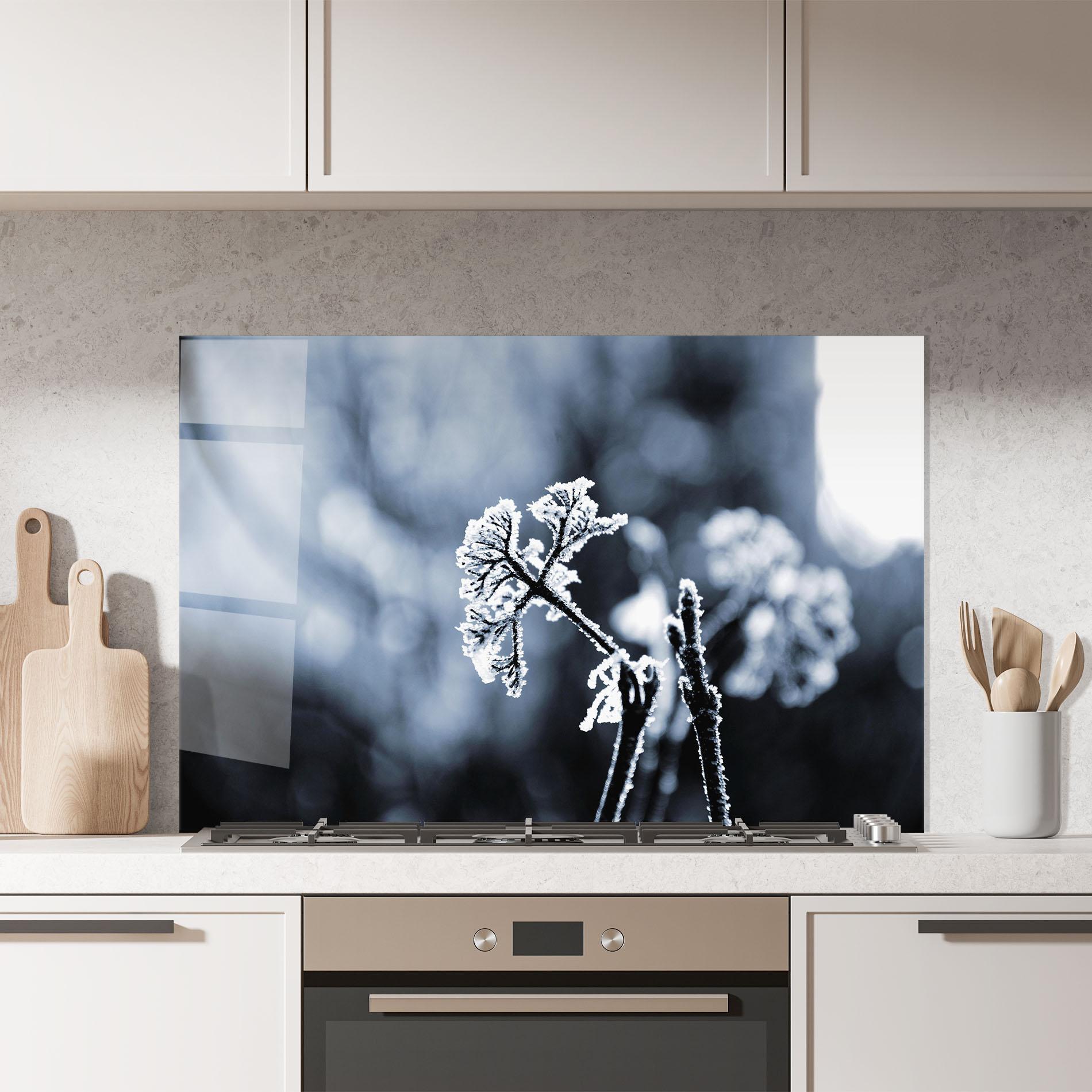 Panou Sticla Bucatarie Winter Plant mockup 7