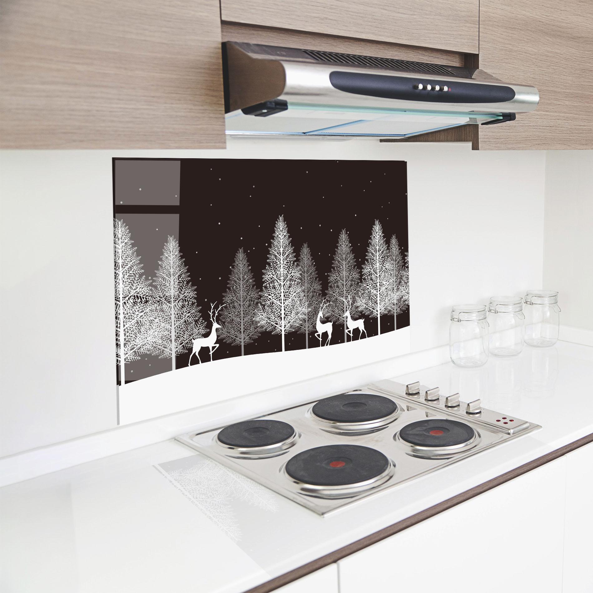 Panou Sticla Bucatarie Brown Sky Winter mockup 8