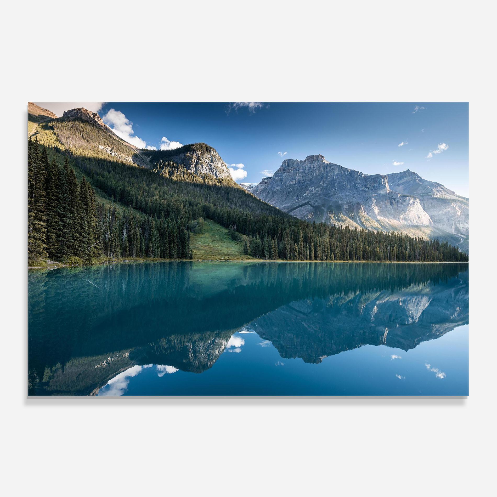 Panou Sticla Bucatarie Beautiful Emerald Lake mockup 0