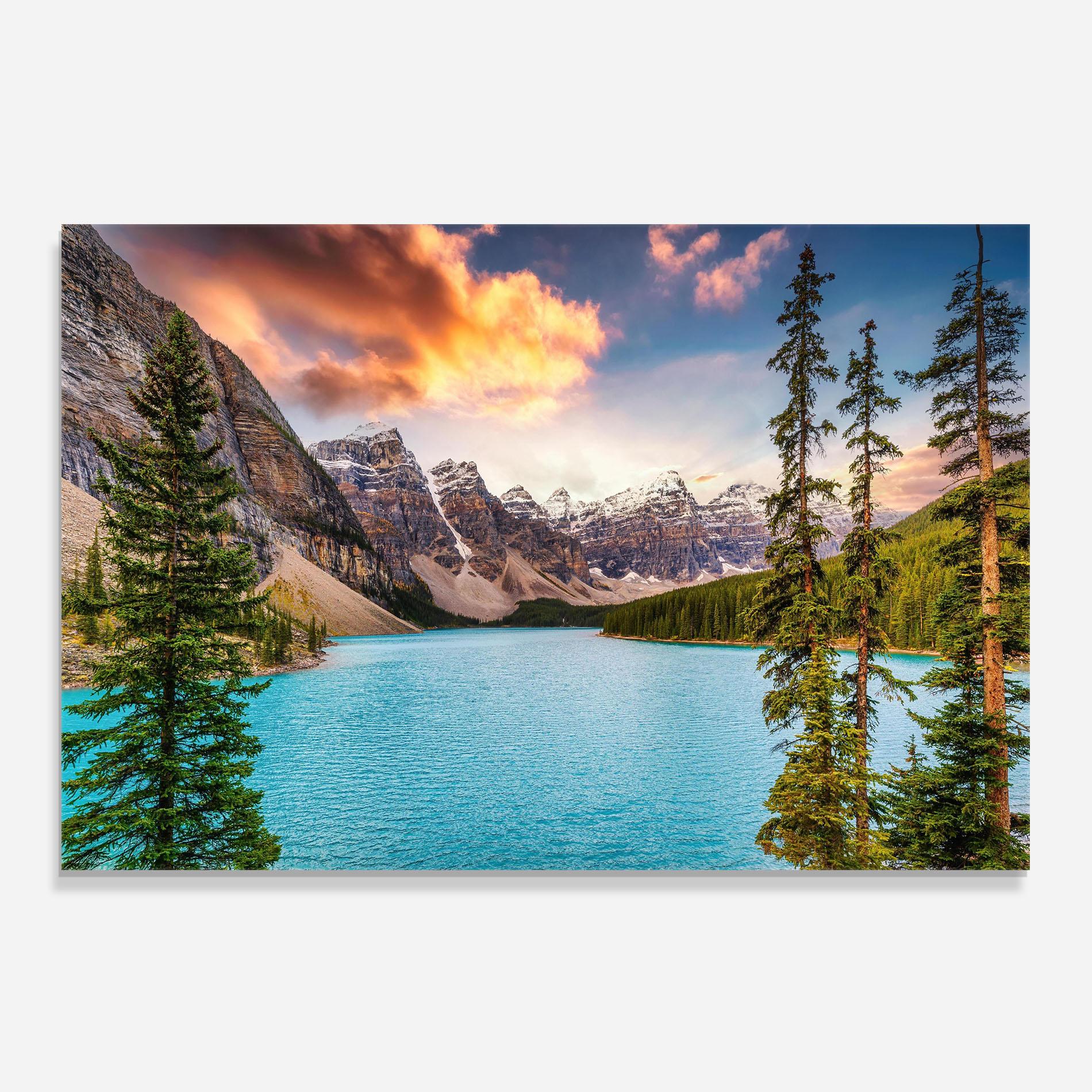 Panou Sticla Bucatarie Blue Magic Lake mockup 0