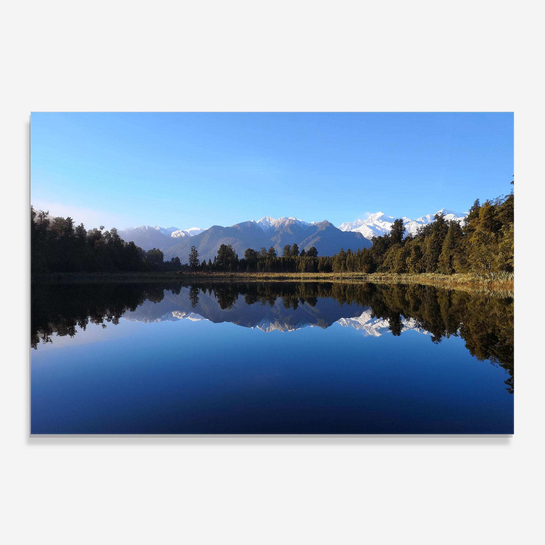 Panou Sticla Bucatarie Forest View Lake mockup 0