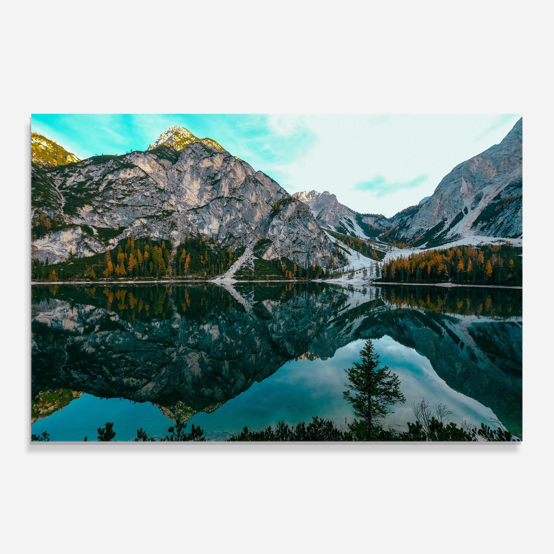Panou Sticla Bucatarie Mountain Nice Lake mockup 0