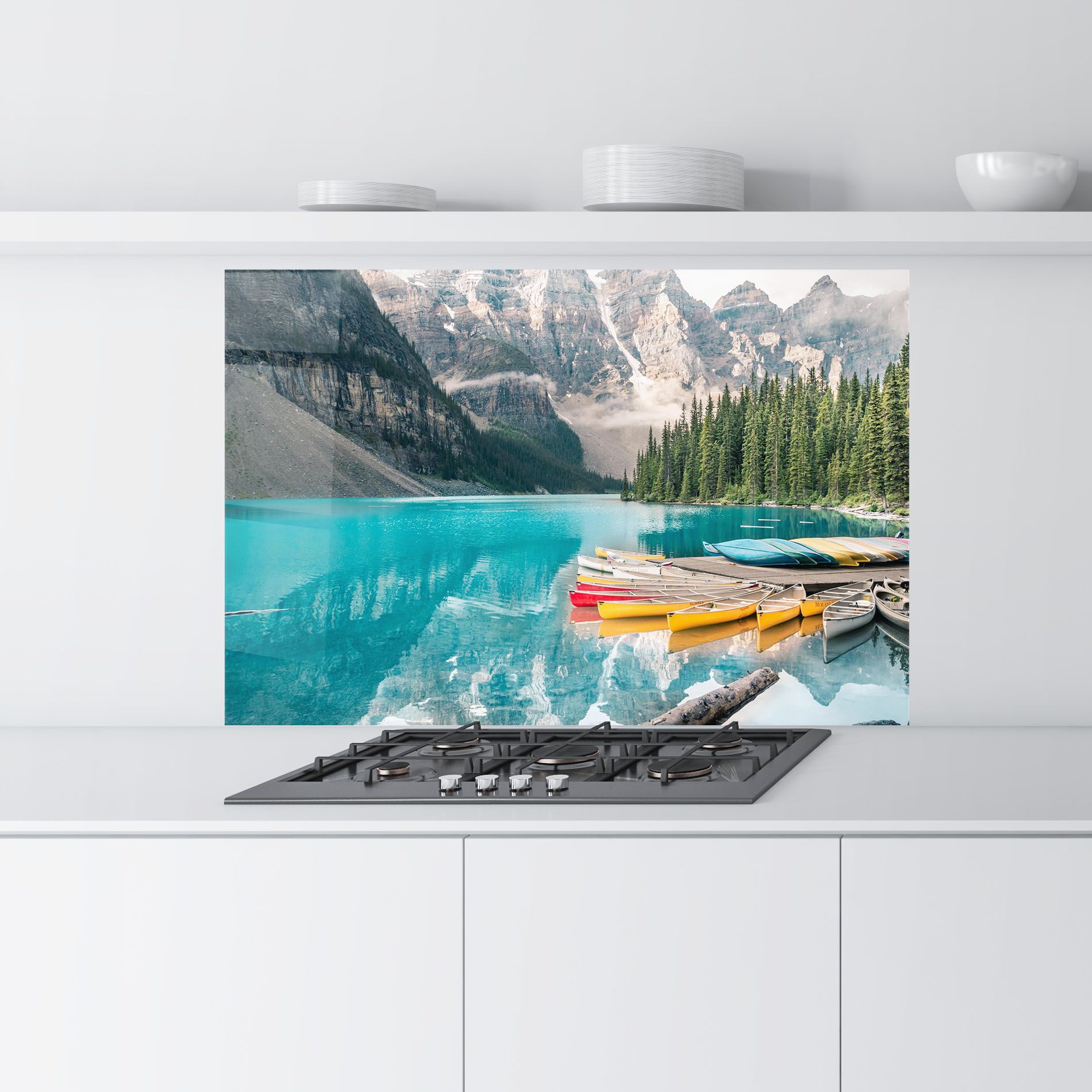 Beautiful Moraine Lake mockup 9