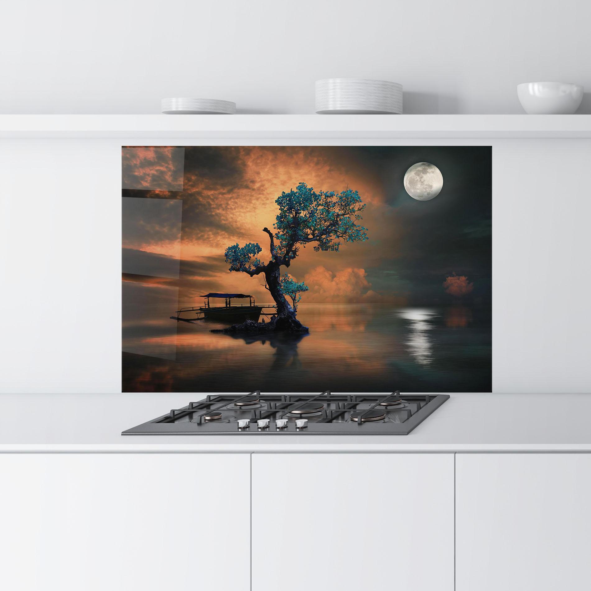 Panou Sticla Bucatarie Blue Tree mockup 9