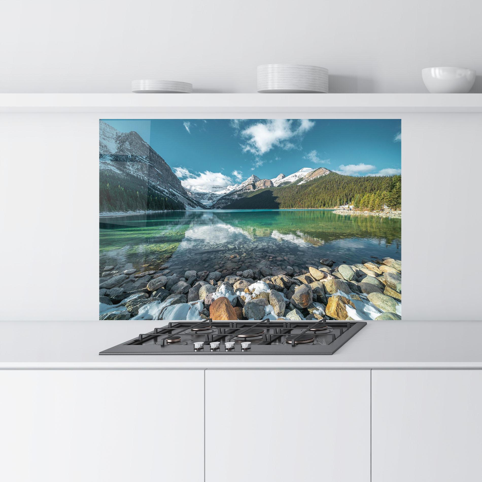 Panou Sticla Bucatarie Breathtaking View mockup 9