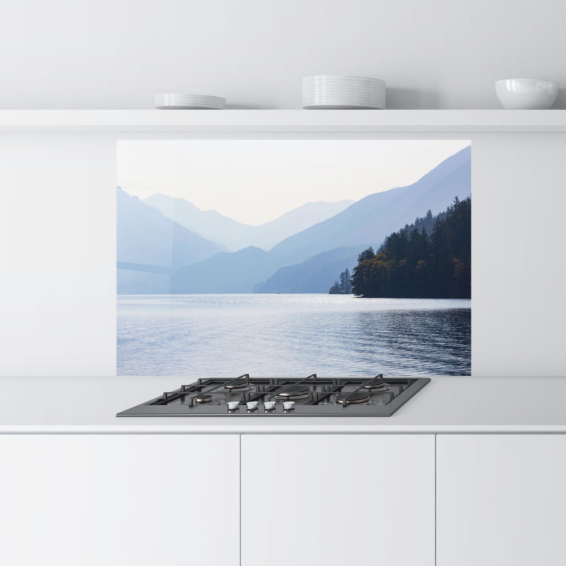 Panou Sticla Bucatarie Grey Lake View mockup 9