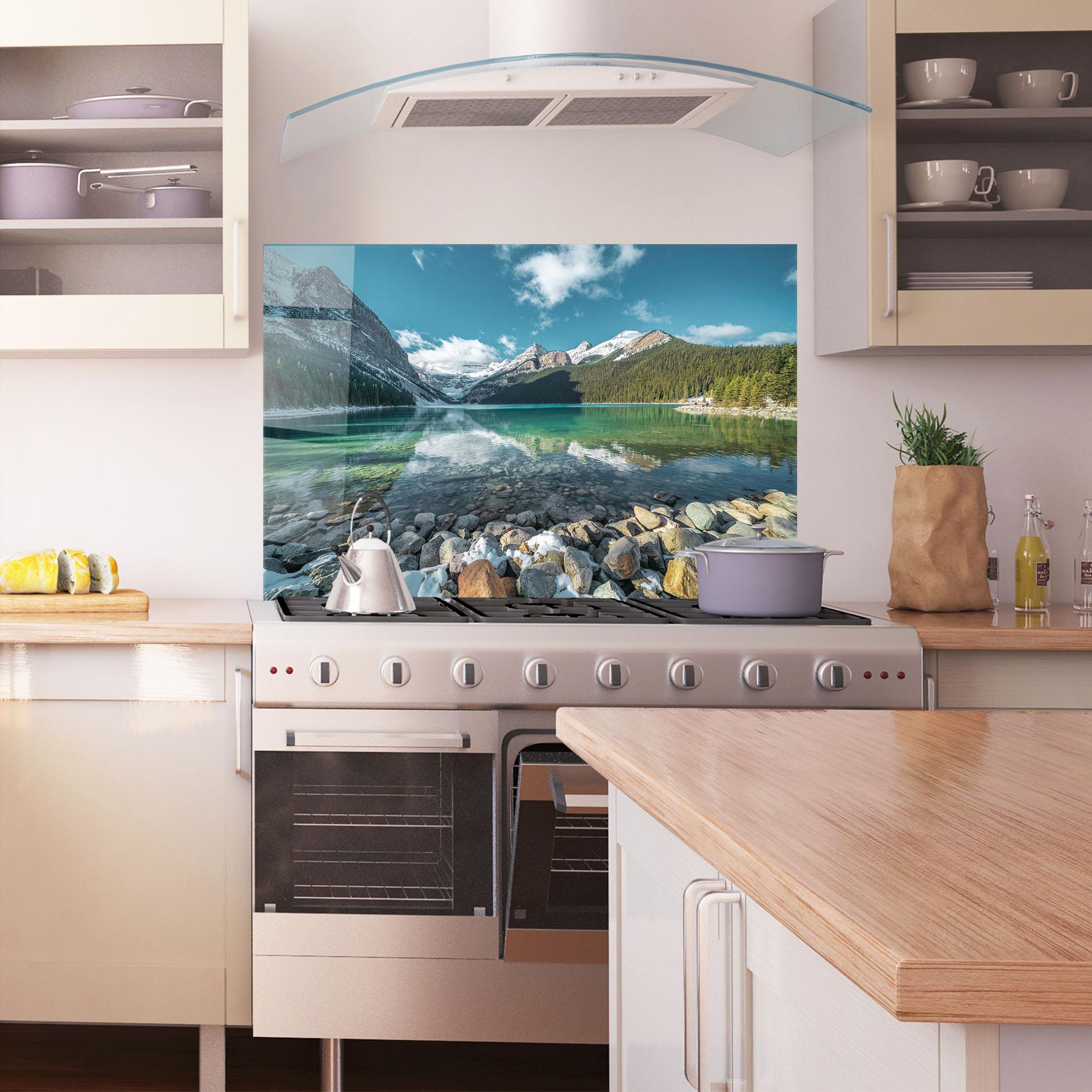 Panou Sticla Bucatarie Breathtaking View mockup 1