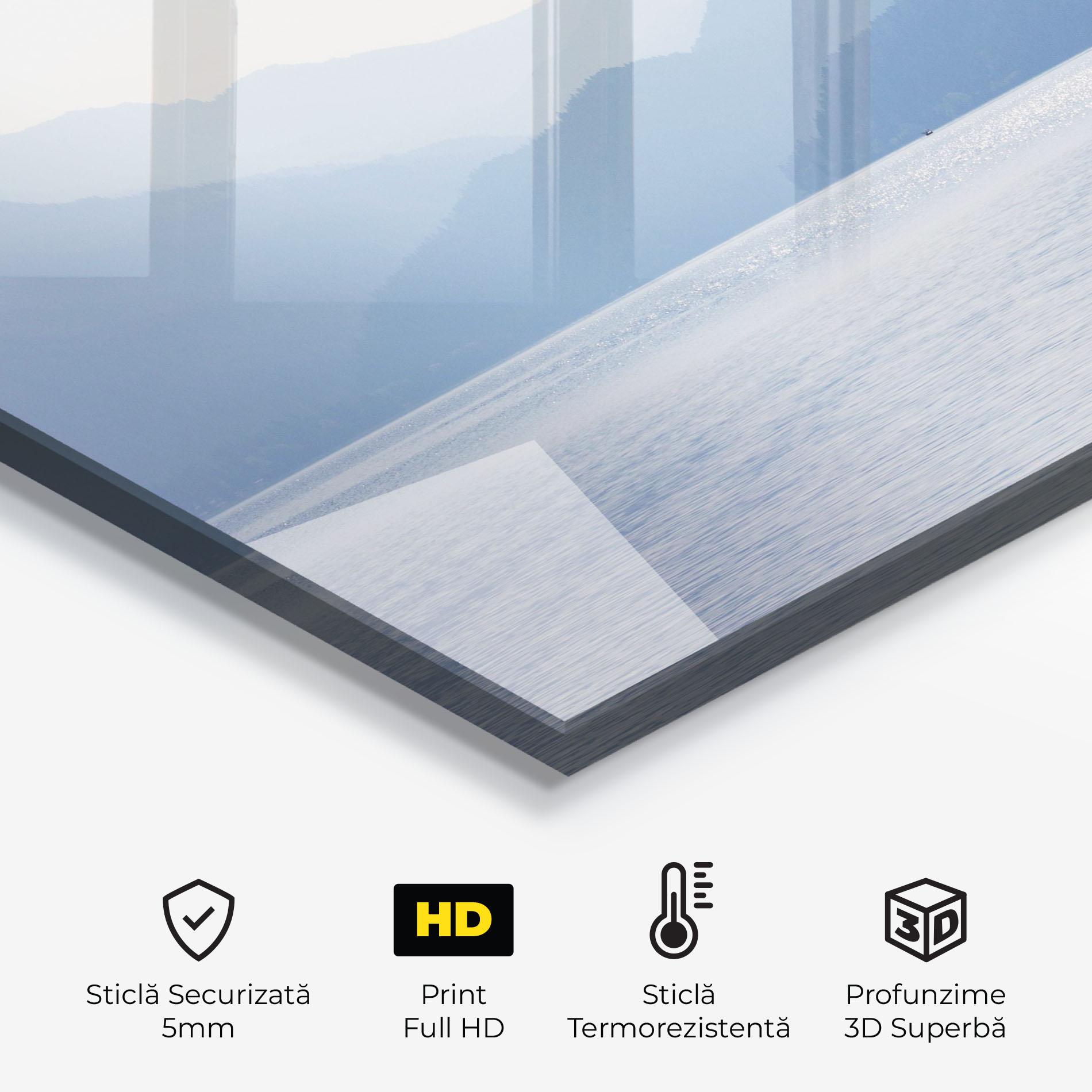 Panou Sticla Bucatarie Grey Lake View mockup 2