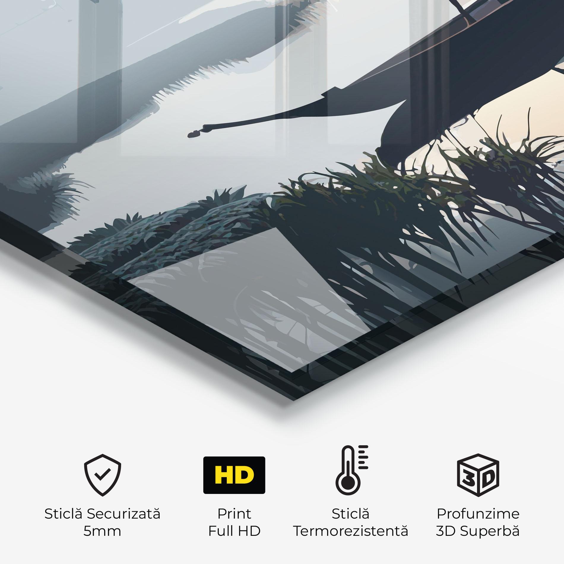 Panou Sticla Bucatarie Japan Fisherman mockup 2