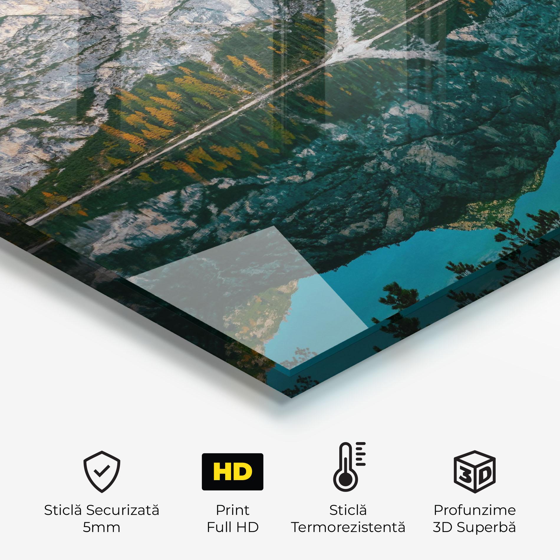 Panou Sticla Bucatarie Mountain Nice Lake mockup 2