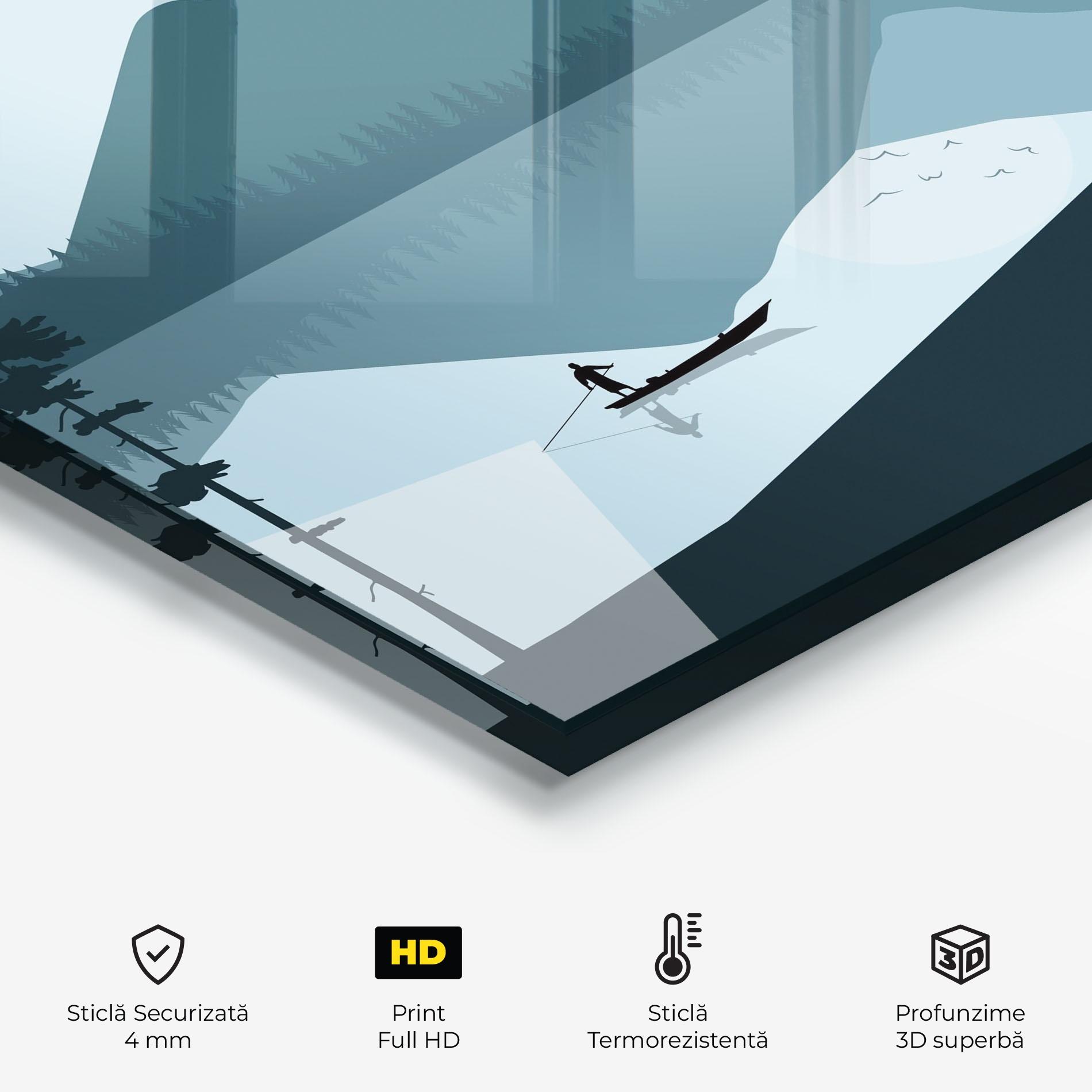 Panou Sticla Bucatarie Blue Light Lake mockup 2