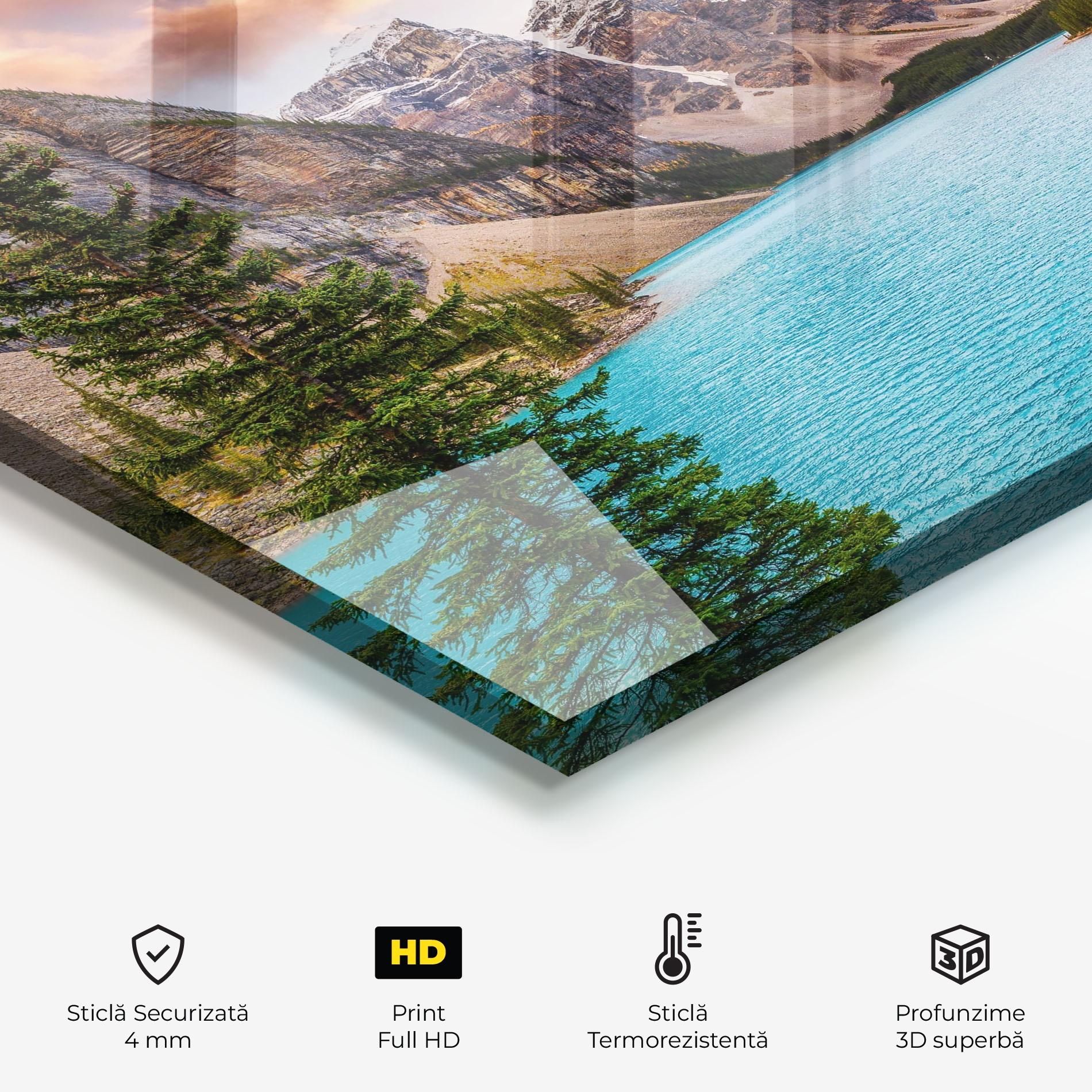 Panou Sticla Bucatarie Blue Magic Lake mockup 2