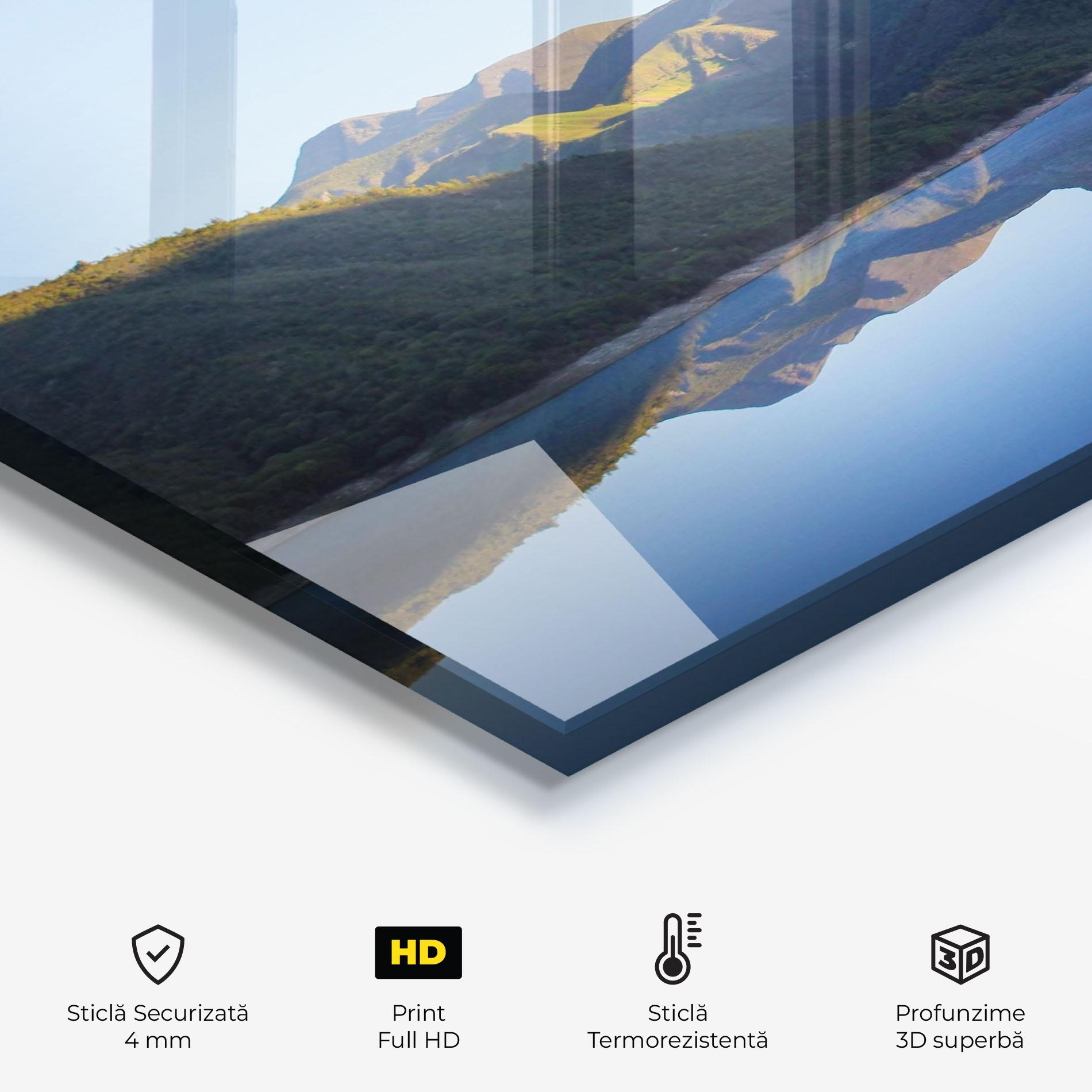 Panou Sticla Bucatarie Blue Nice Lake mockup 2