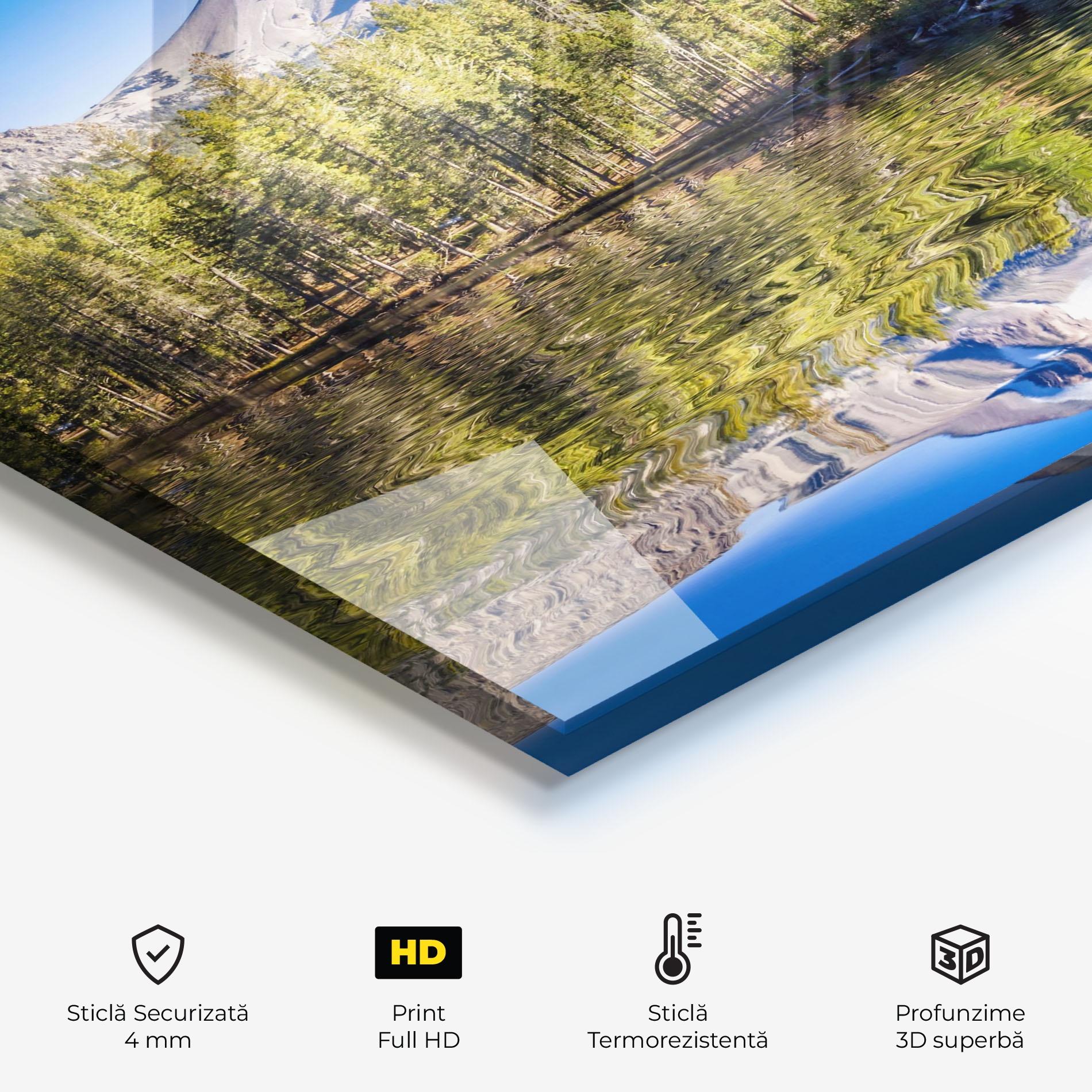 Panou Sticla Bucatarie Green Tree Lake mockup 2