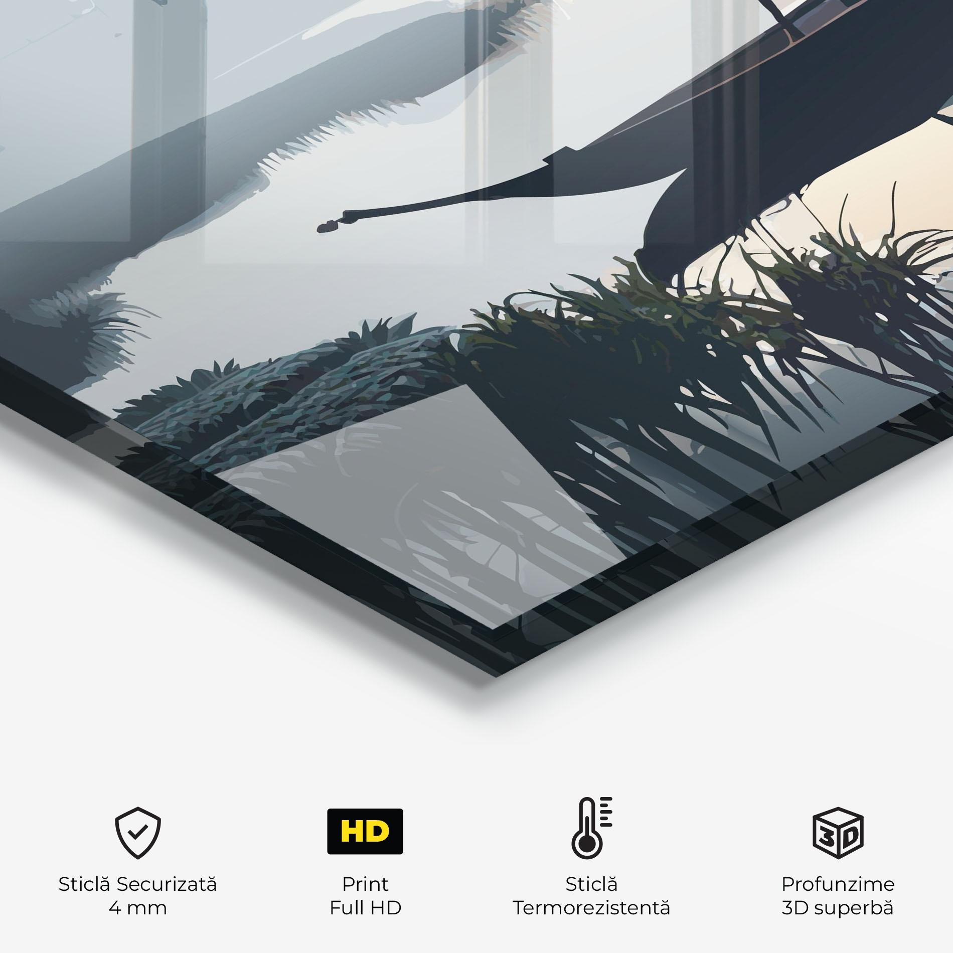 Panou Sticla Bucatarie Japan Fisherman mockup 2