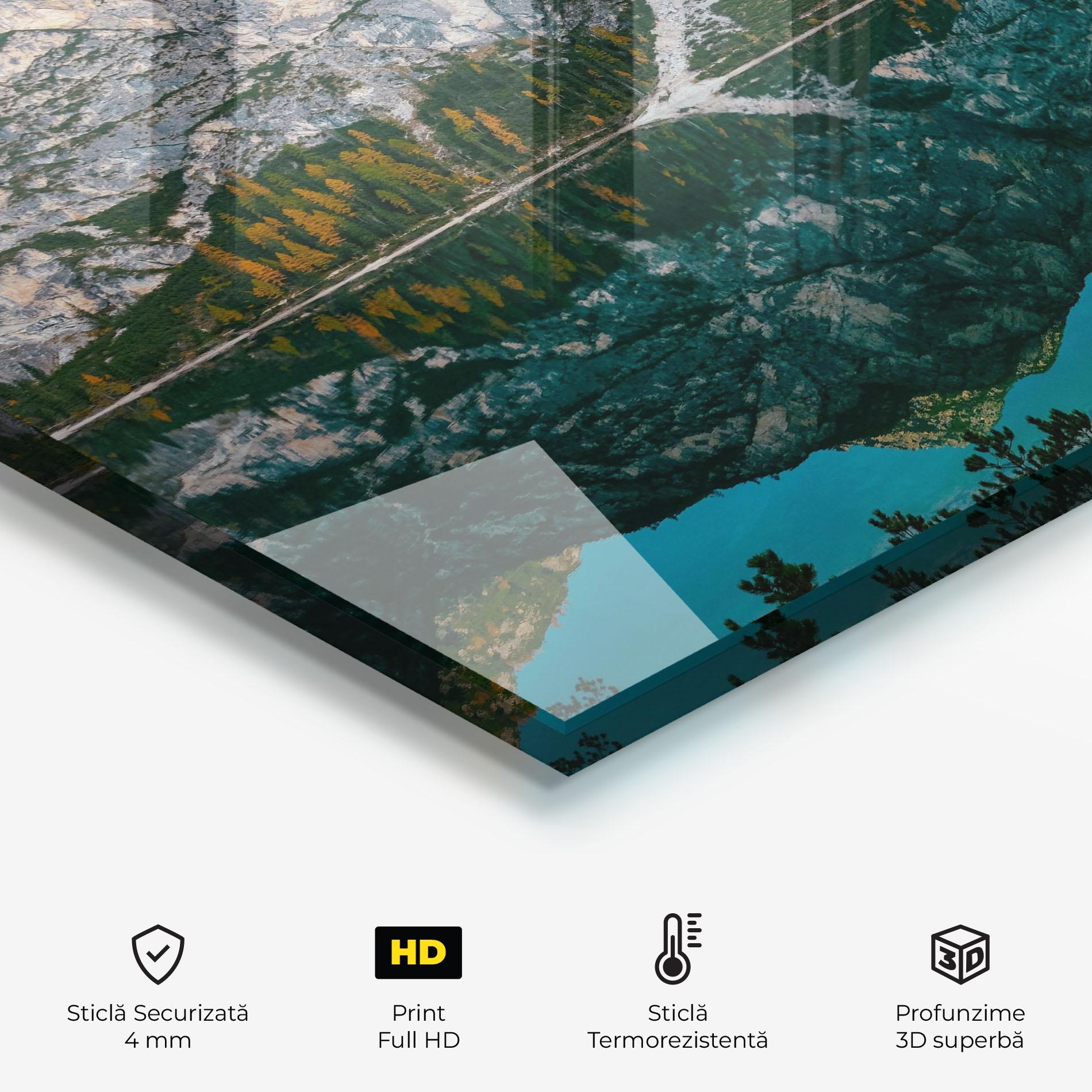 Panou Sticla Bucatarie Mountain Nice Lake mockup 2