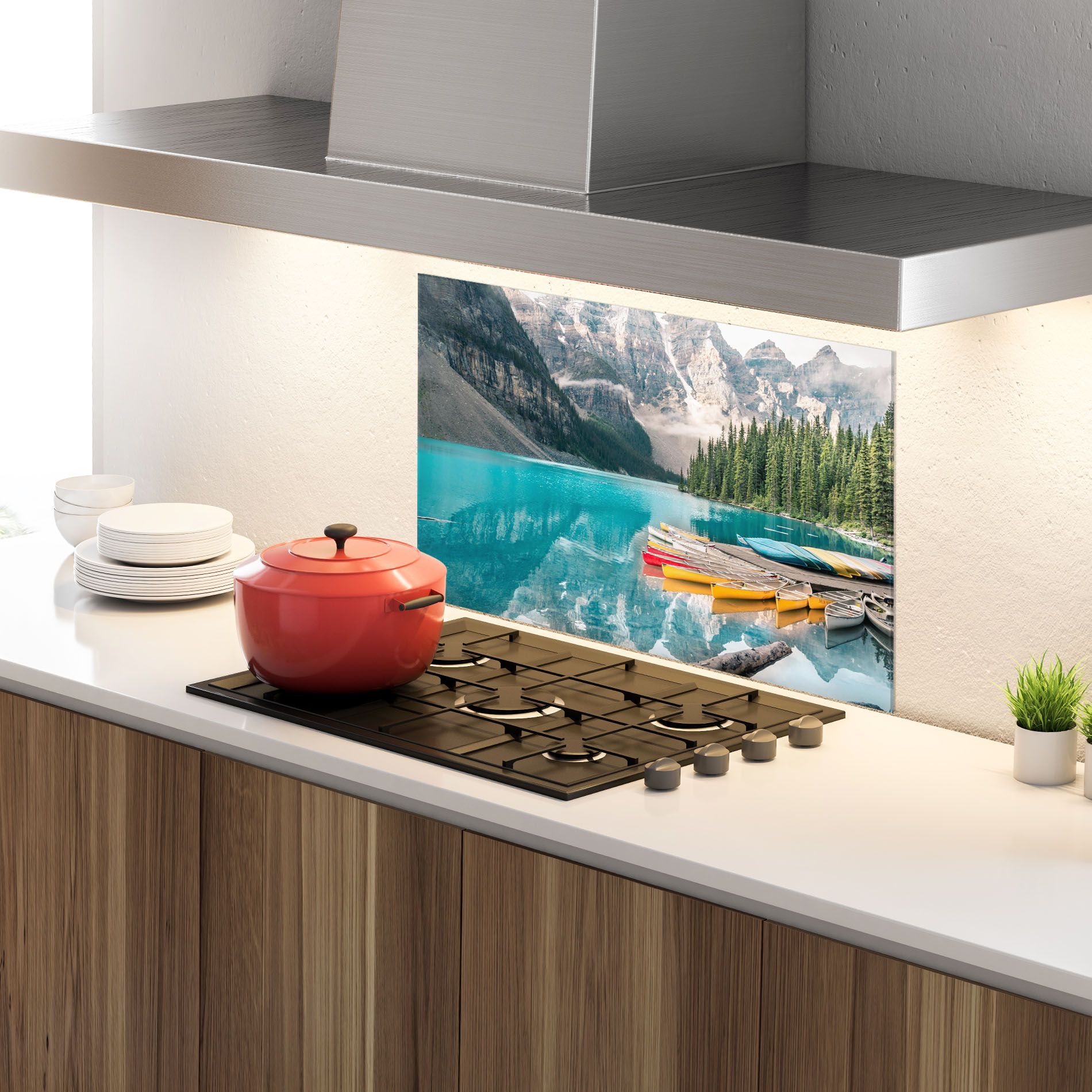 Beautiful Moraine Lake mockup 4