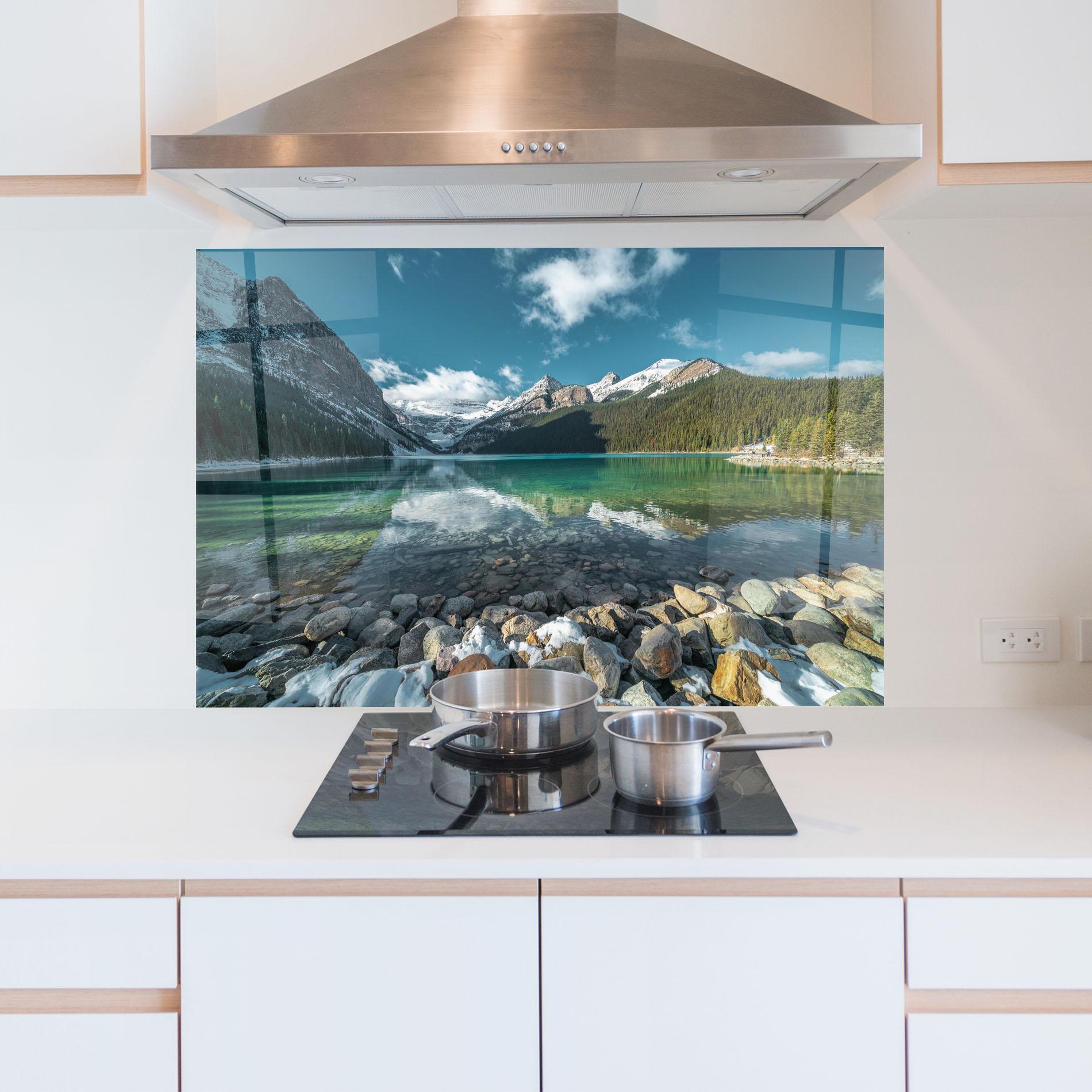 Panou Sticla Bucatarie Breathtaking View mockup 5