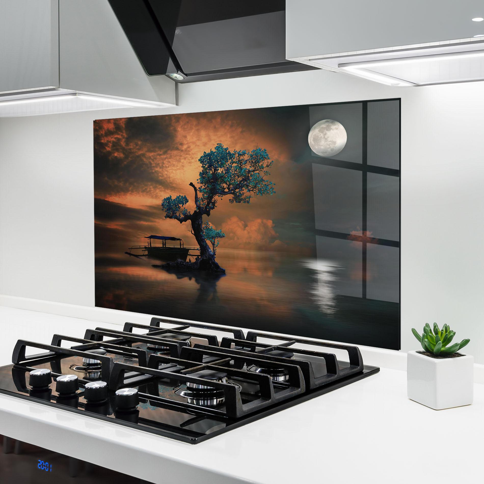 Panou Sticla Bucatarie Blue Tree mockup 6