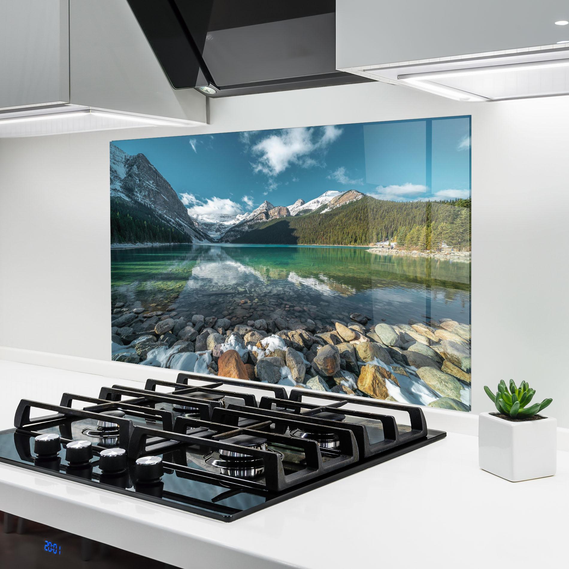 Panou Sticla Bucatarie Breathtaking View mockup 6