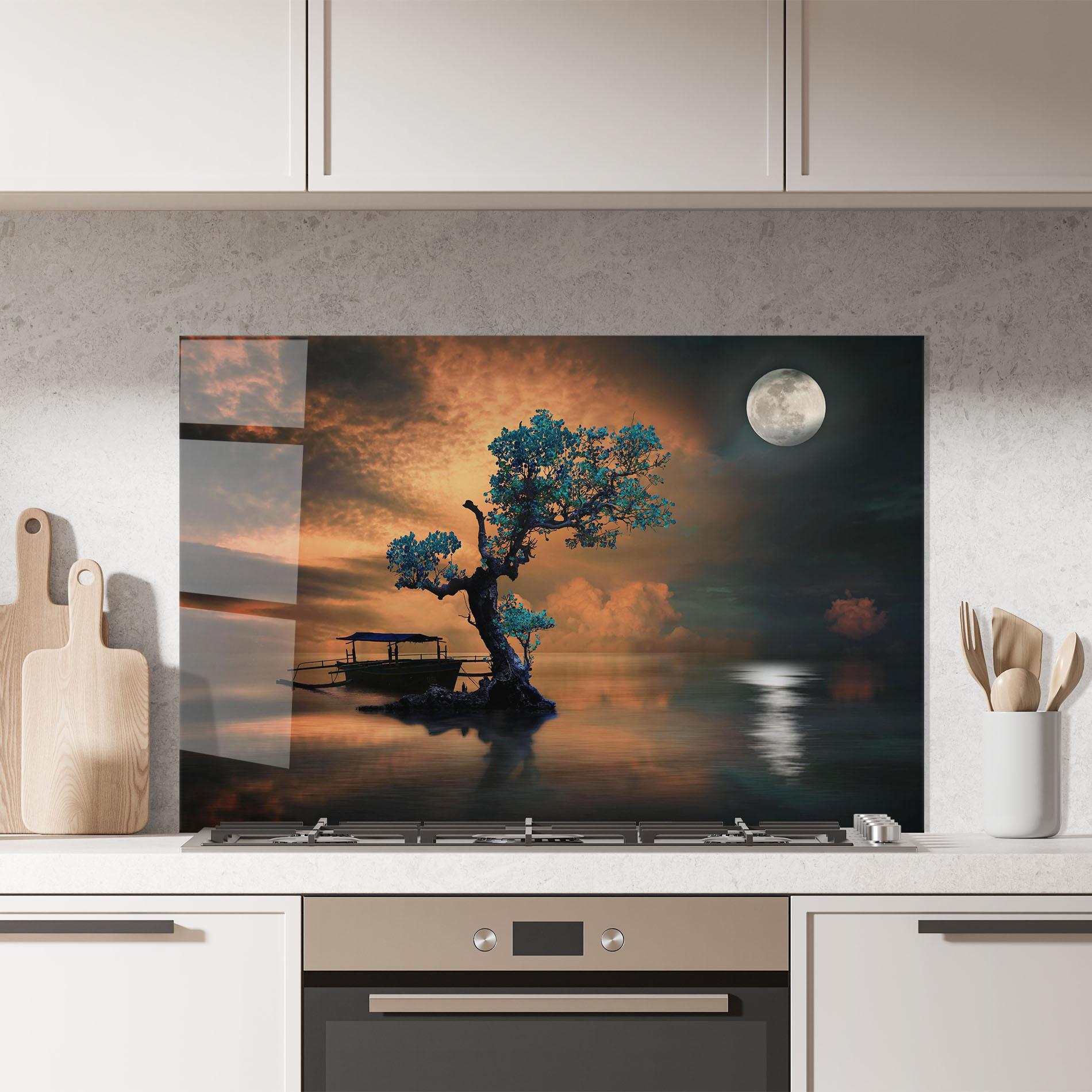 Panou Sticla Bucatarie Blue Tree mockup 7
